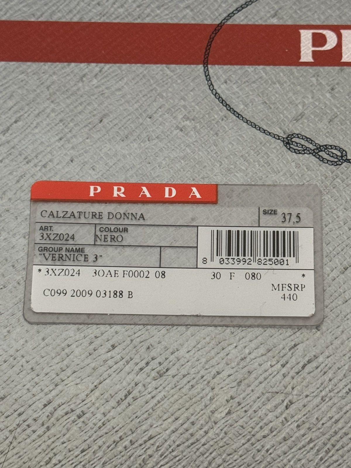 Prada Prada Calzature Donna (Black) Size US 7.5 / IT 37.5 - 7 Thumbnail