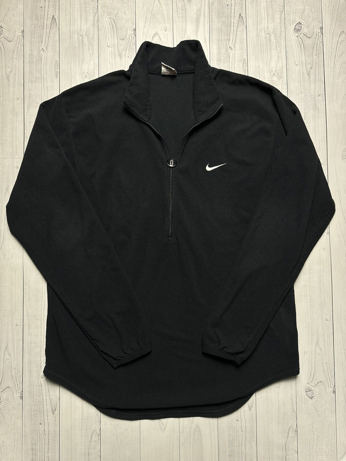 Nike × Vintage Vintage Nike fleece zip 1/4 sweatshirt logo size L-XL Size L / US 10 / IT 46 - 2 Thumbnail