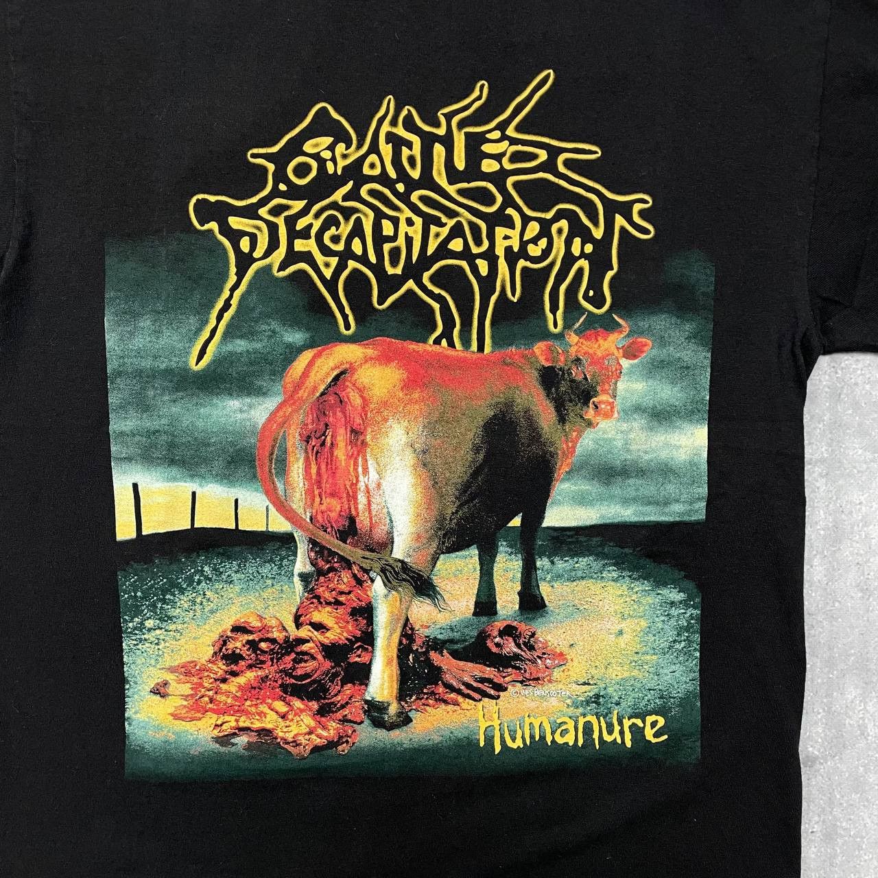Band Tees Cattle Decapitation Humanure Deathgrind Band T Shirt Black M Size US M / EU 48-50 / 2 - 3 Thumbnail