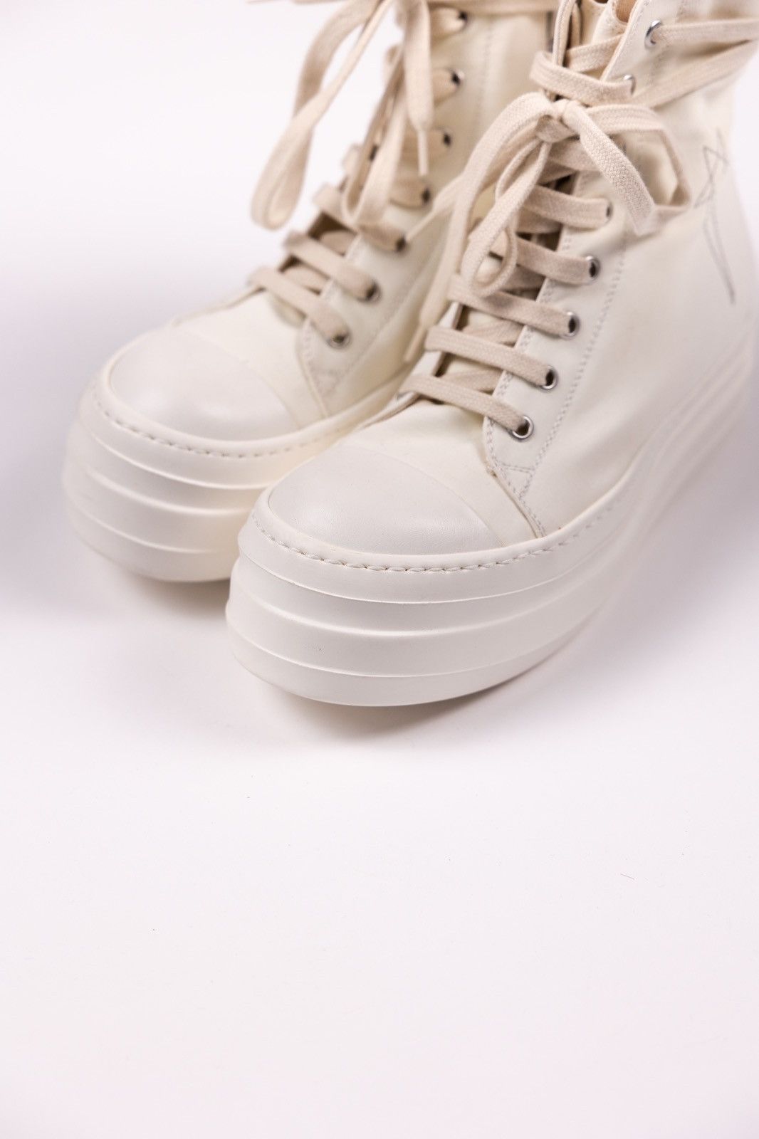 Rick Owens × Rick Owens Drkshdw Rick Owens DRKSHDW Platform High Top Sneakers Size US 5.5 / IT 35.5 - 7 Thumbnail
