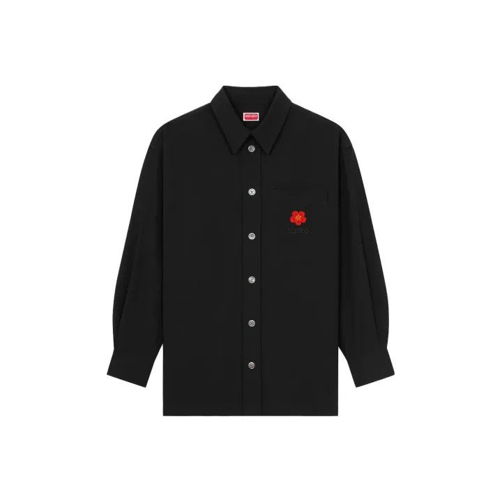 Kenzo KENZO Floral Print Long Sleeve Shirt for Men 0079 Size US S / EU 44-46 / 1 - 1 Thumbnail