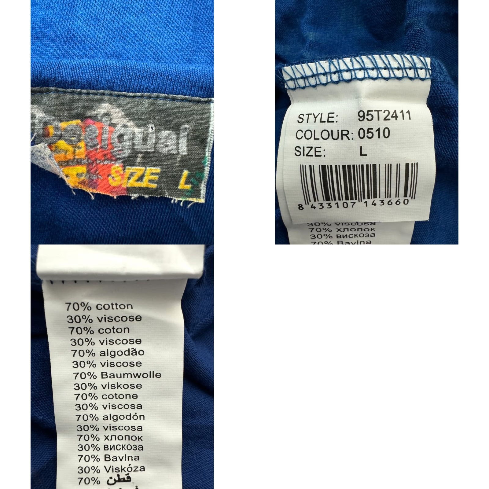 Desigual Desigual womens shirt tunic Blue Size L Size L / US 10 / IT 46 - 8 Thumbnail