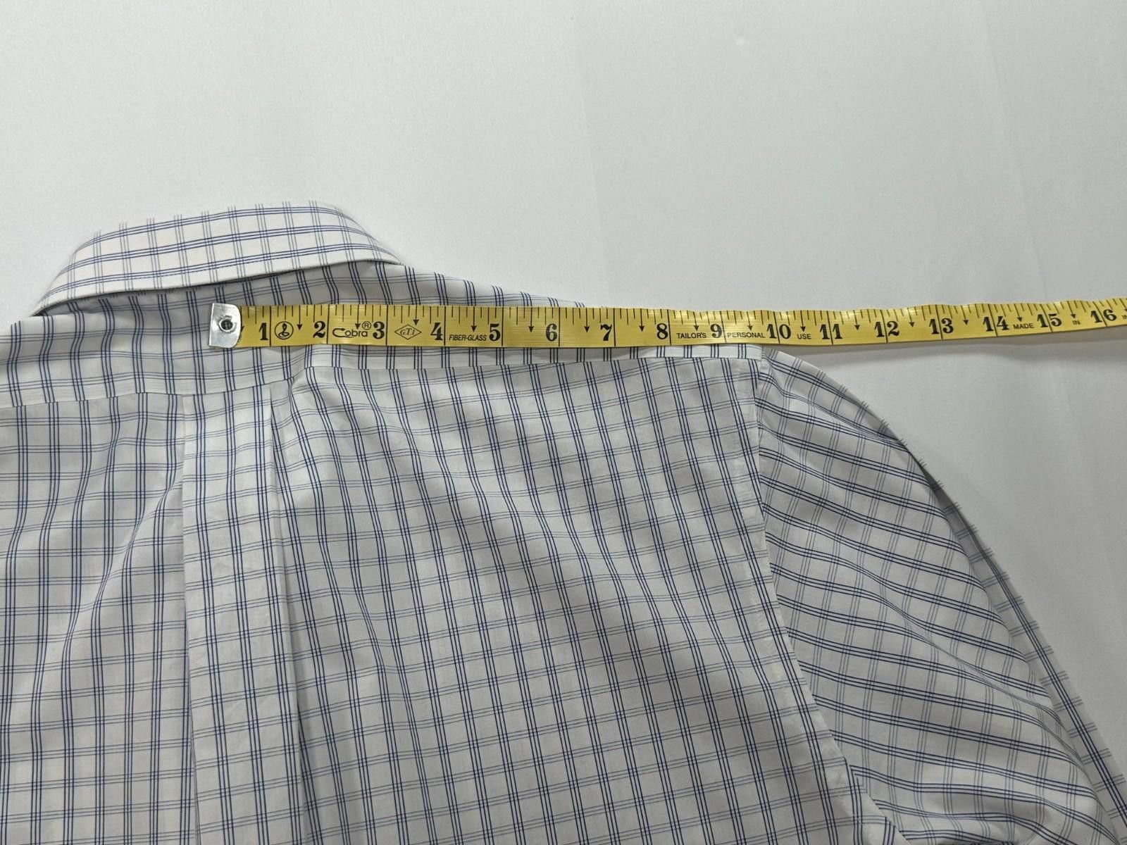 Brooks Brothers Brooks Brothers Slim No-Iron Cotton Button Up Blue Men XL 16 Size 44R - 7 Thumbnail