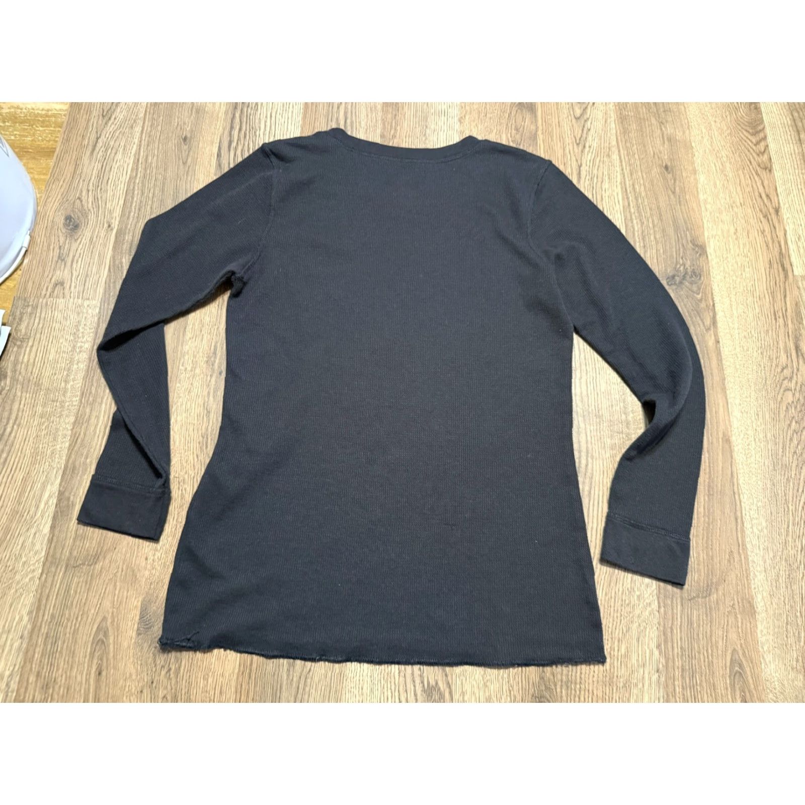 Fruit Of The Loom Fruit of the Loom Shirt Women's Medium Black Long Sleeve Crewneck T-Shirt Regular Size XS? Wait. Size M / US 6-8 / IT 42-44 - 2 Thumbnail