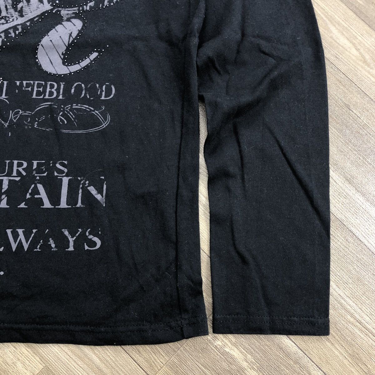 If Six Was Nine × Japanese Brand × Le Grande Bleu (L.G.B.) 2000s Rat Roen Poem Skull Grunge Lgb Striped LongSleeve Size US L / EU 52-54 / 3 - 8 Thumbnail