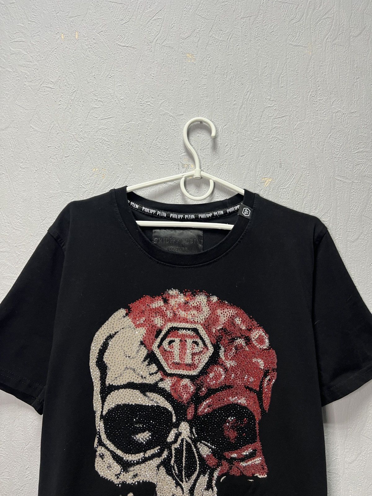 Philipp Plein Philipp Plein Skull Rhinestone T-Shirt Black Size US XL / EU 56 / 4 - 3 Thumbnail