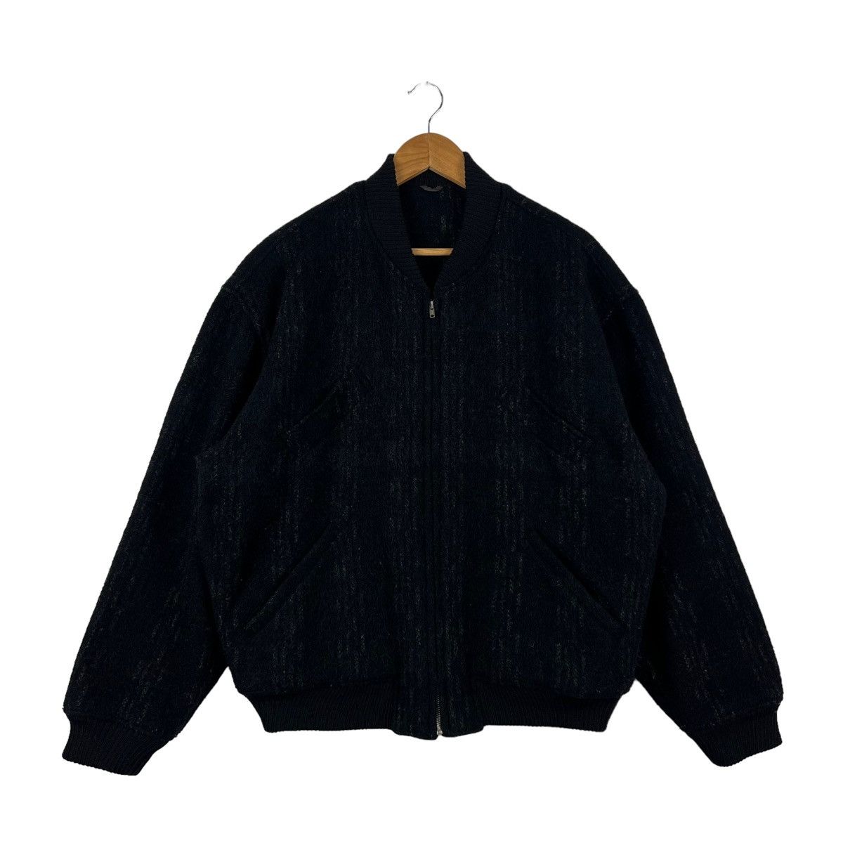 Comme des Garcons 🔥1980’s VINTAGE HOMME COMME DES GARCONS WOOL BOMBER JACKET Size US M / EU 48-50 / 2 - 1 Thumbnail