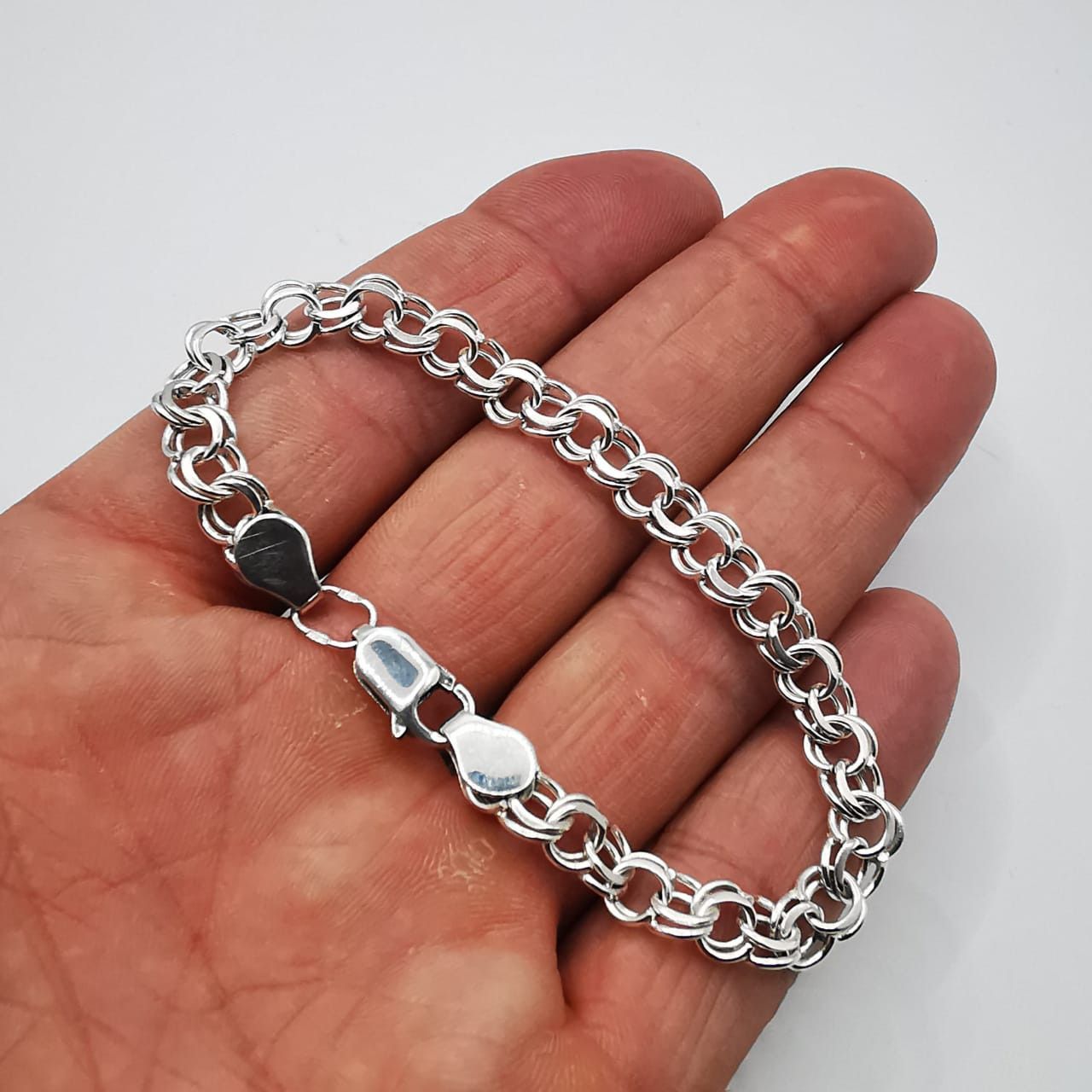 Sterling Silver Vintage Bracelet Jewelry,925 Sterling Silver 10,62g Size ONE SIZE - 6 Thumbnail