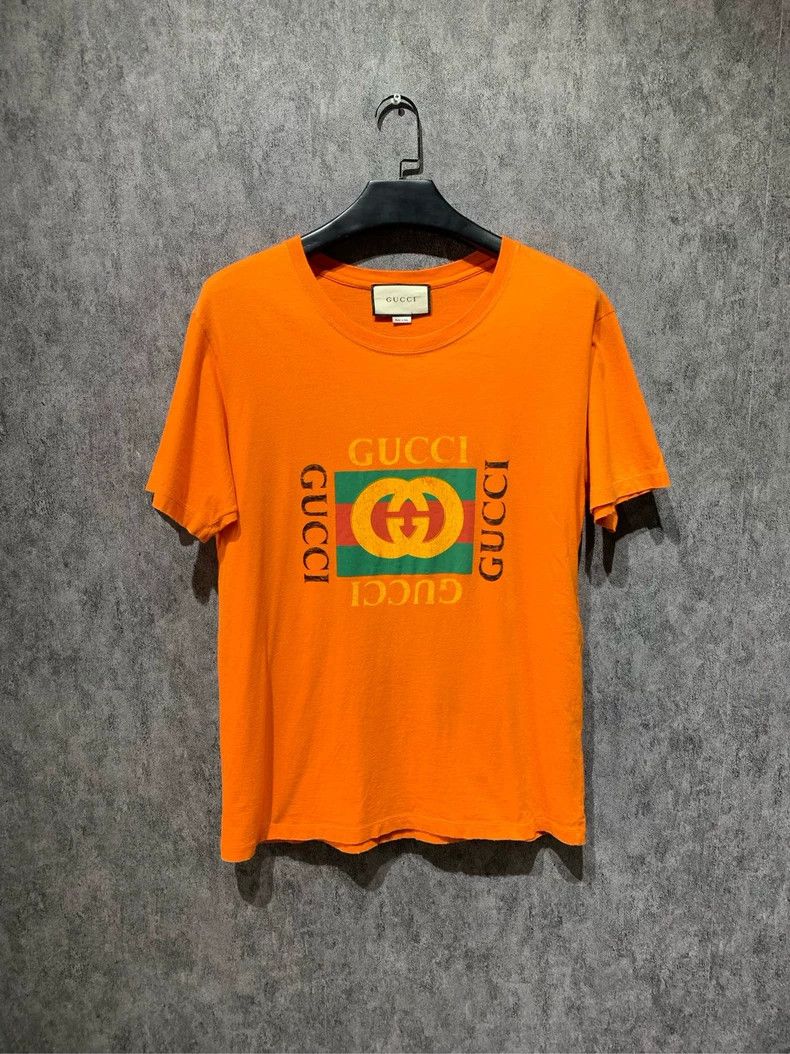 Gucci Gucci Gucci orange double G short sleeves 2501-Nextarrow Size US S / EU 44-46 / 1 - 1 Thumbnail
