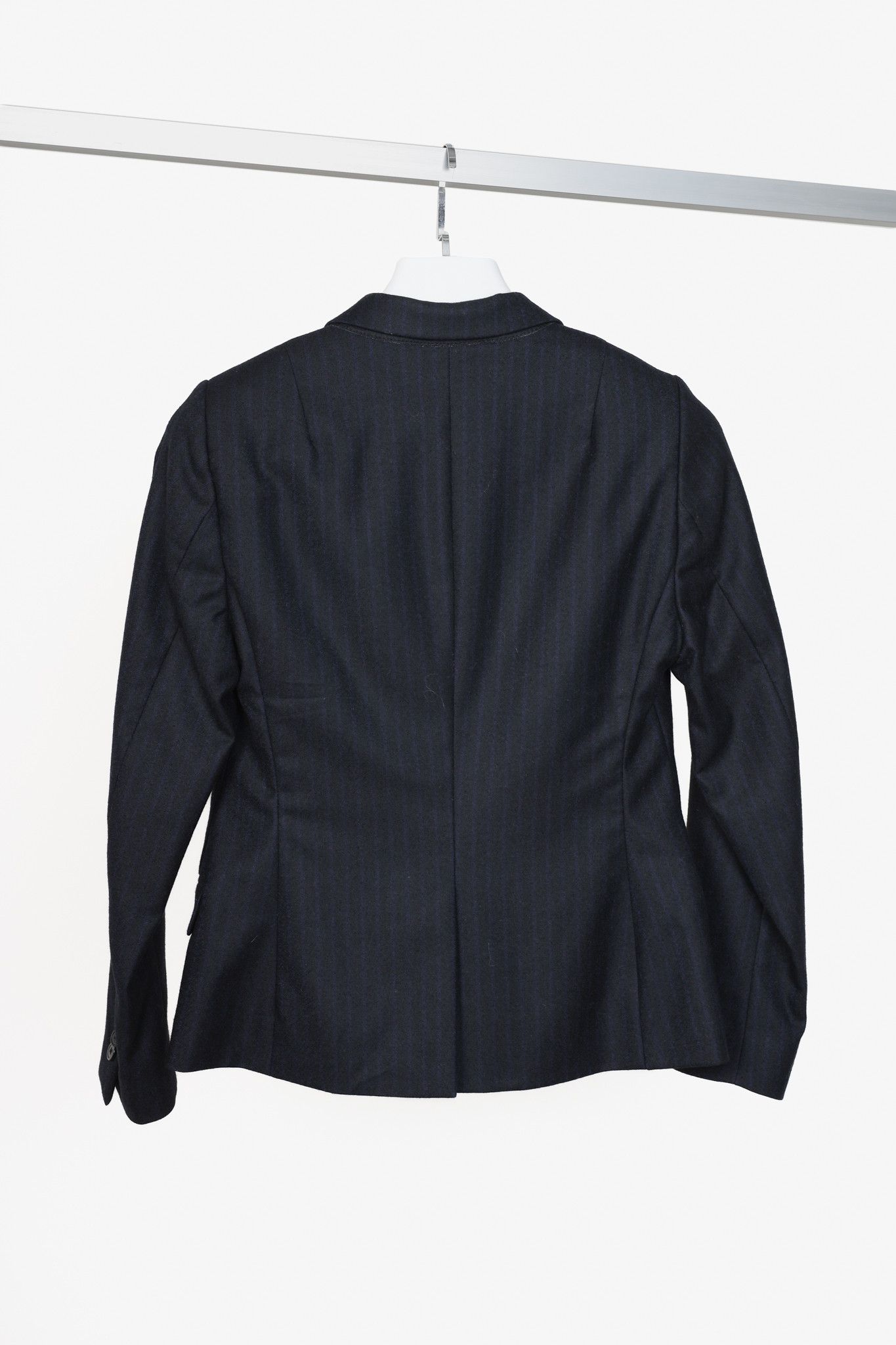 Dries Van Noten Dries Van Noten Navy Wool Blazer Size S / US 4 / IT 40 - 2 Thumbnail