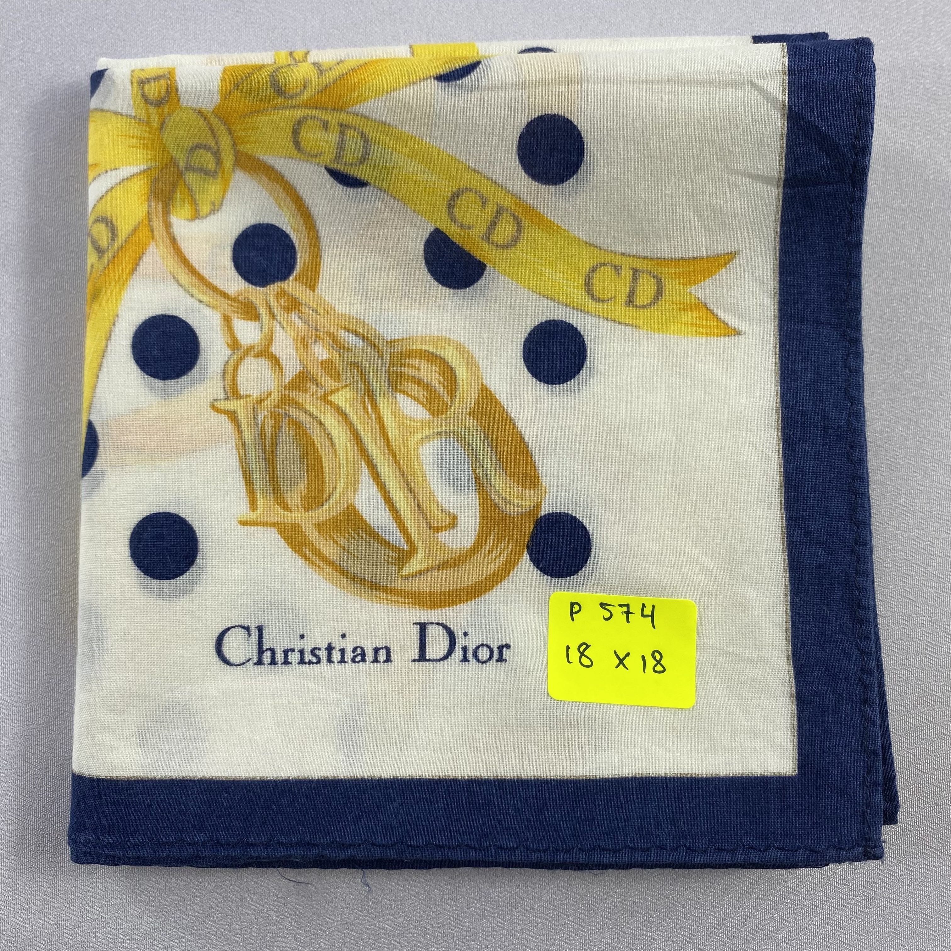 Vintage Christian Dior Monsieur Handkerchief / Neckerchief-P574 Size ONE SIZE - 5 Thumbnail