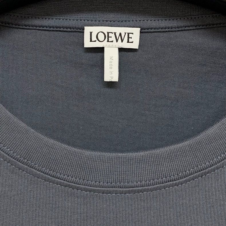 Loewe LOEWE Logo embroidered short sleeve T-shirt Size L / US 10 / IT 46 - 3 Thumbnail