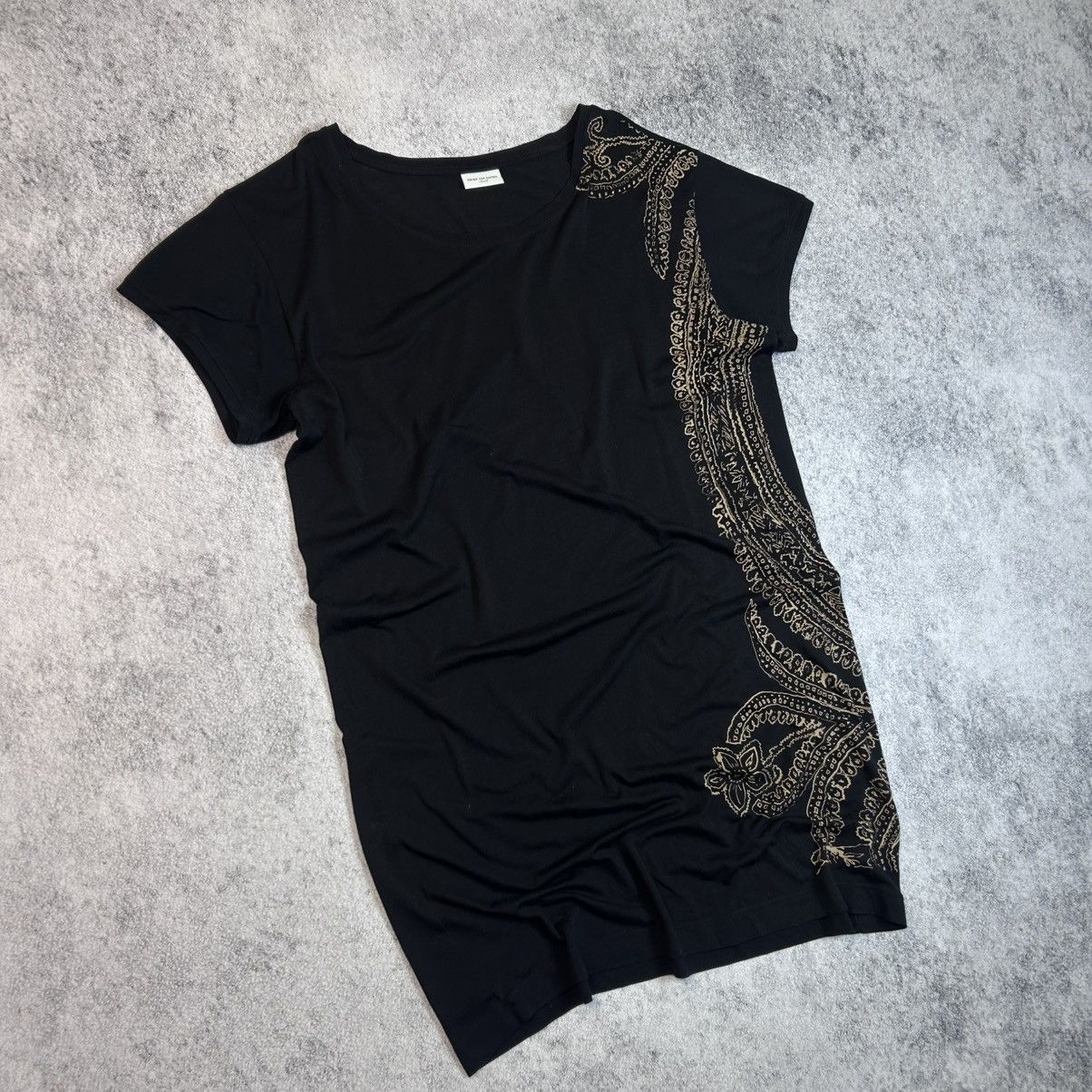 Dries Van Noten Vintage Dries Van Noten Black Silk Blend Tunic Shirt Size S / US 4 / IT 40 - 3 Thumbnail