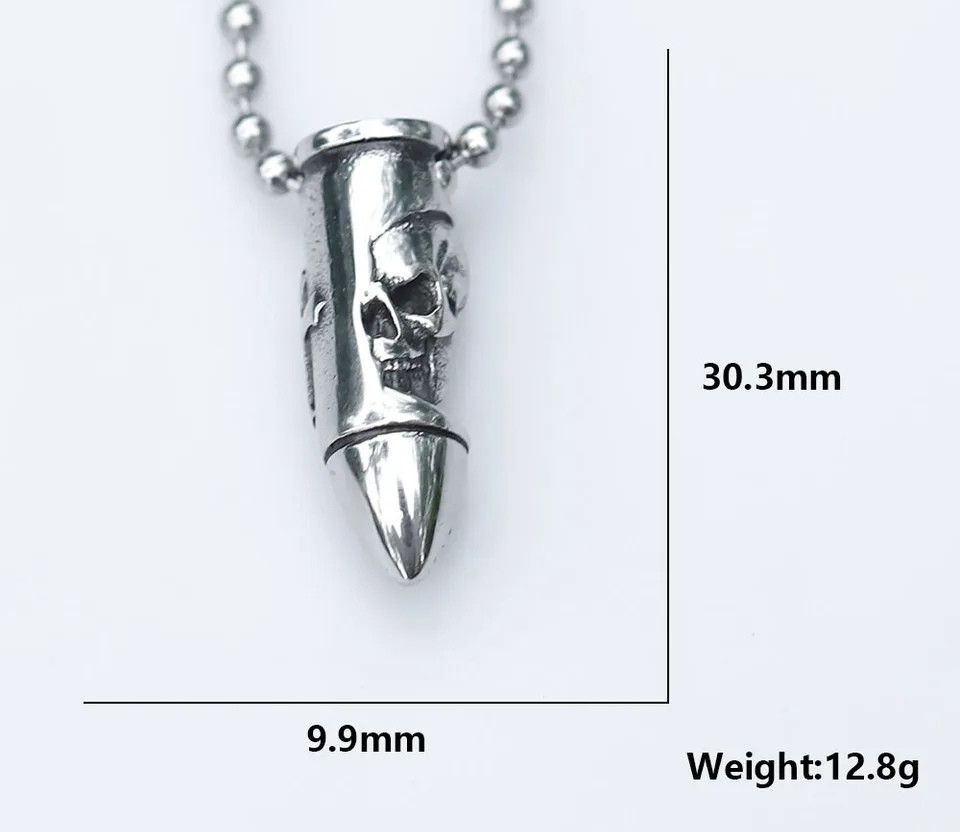 Japanese Brand Skull Wrap Bullet Necklace Size ONE SIZE - 3 Thumbnail