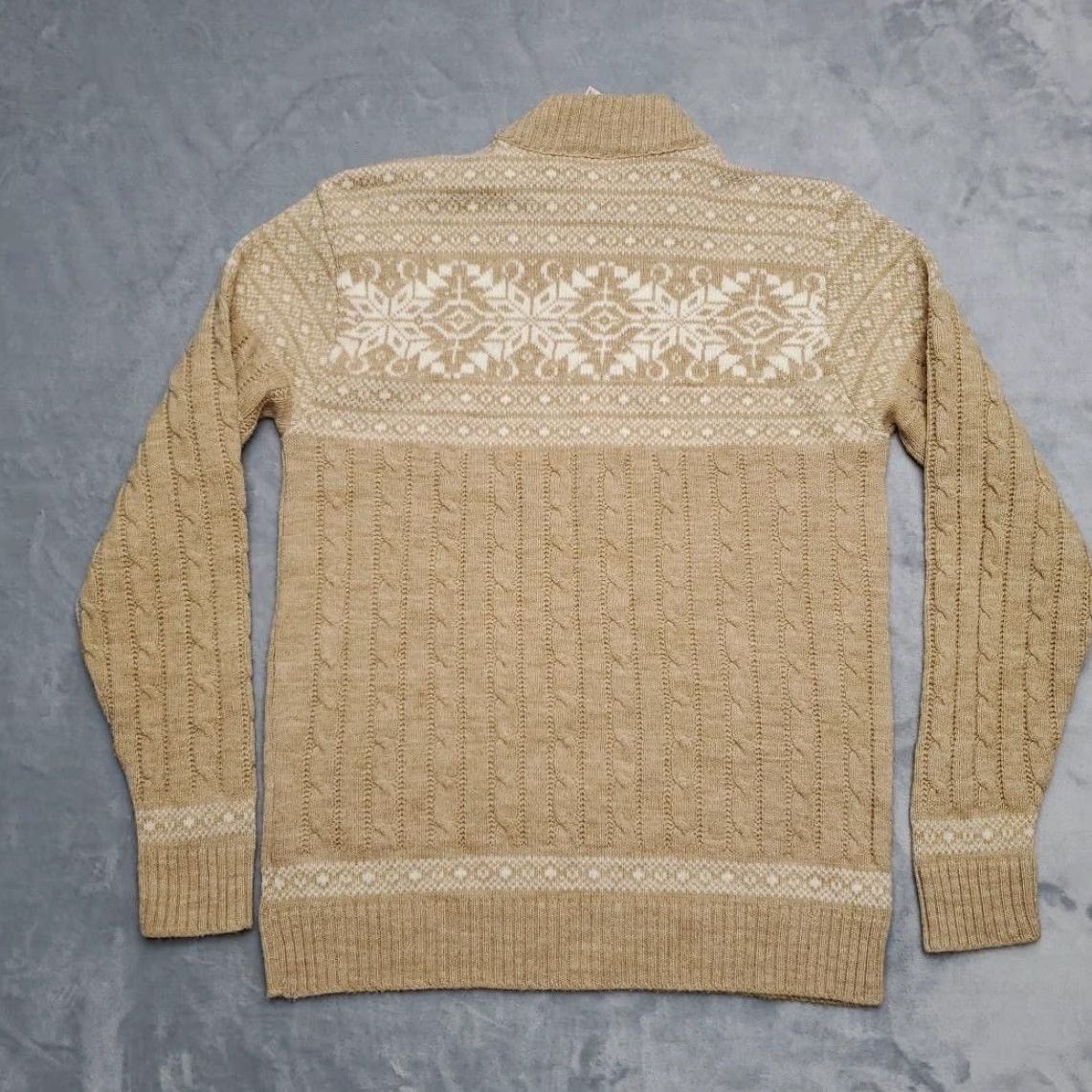 Jantzen VINTAGE Jantzen Sweater Mens Large Knit Snowflake Nordic Pullover USA 80s Size US L / EU 52-54 / 3 - 6 Thumbnail