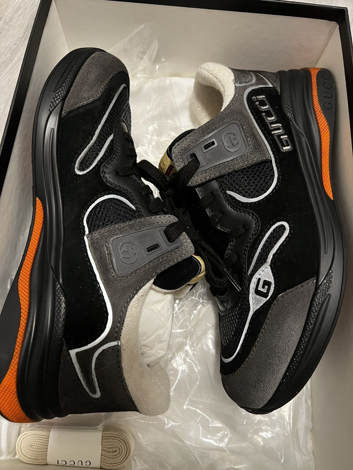 Gucci Gucci Ultrapace Distressed Suede sneakers Size US 8.5 / EU 41-42 - 1 Thumbnail