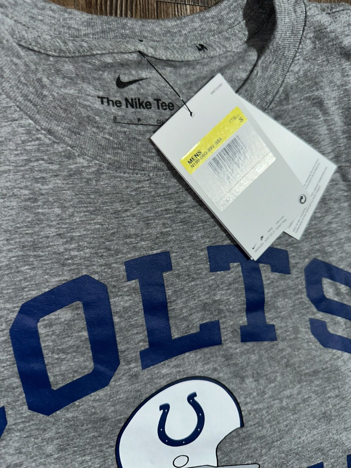 Nike Indianapolis Cots NFL Nike t-shirt grey men’s small Size US S / EU 44-46 / 1 - 4 Thumbnail