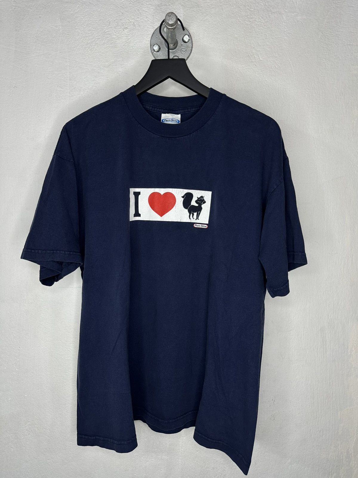 image of Vintage Pornstar I Love Pussy in Blue, Men's (Size XL)