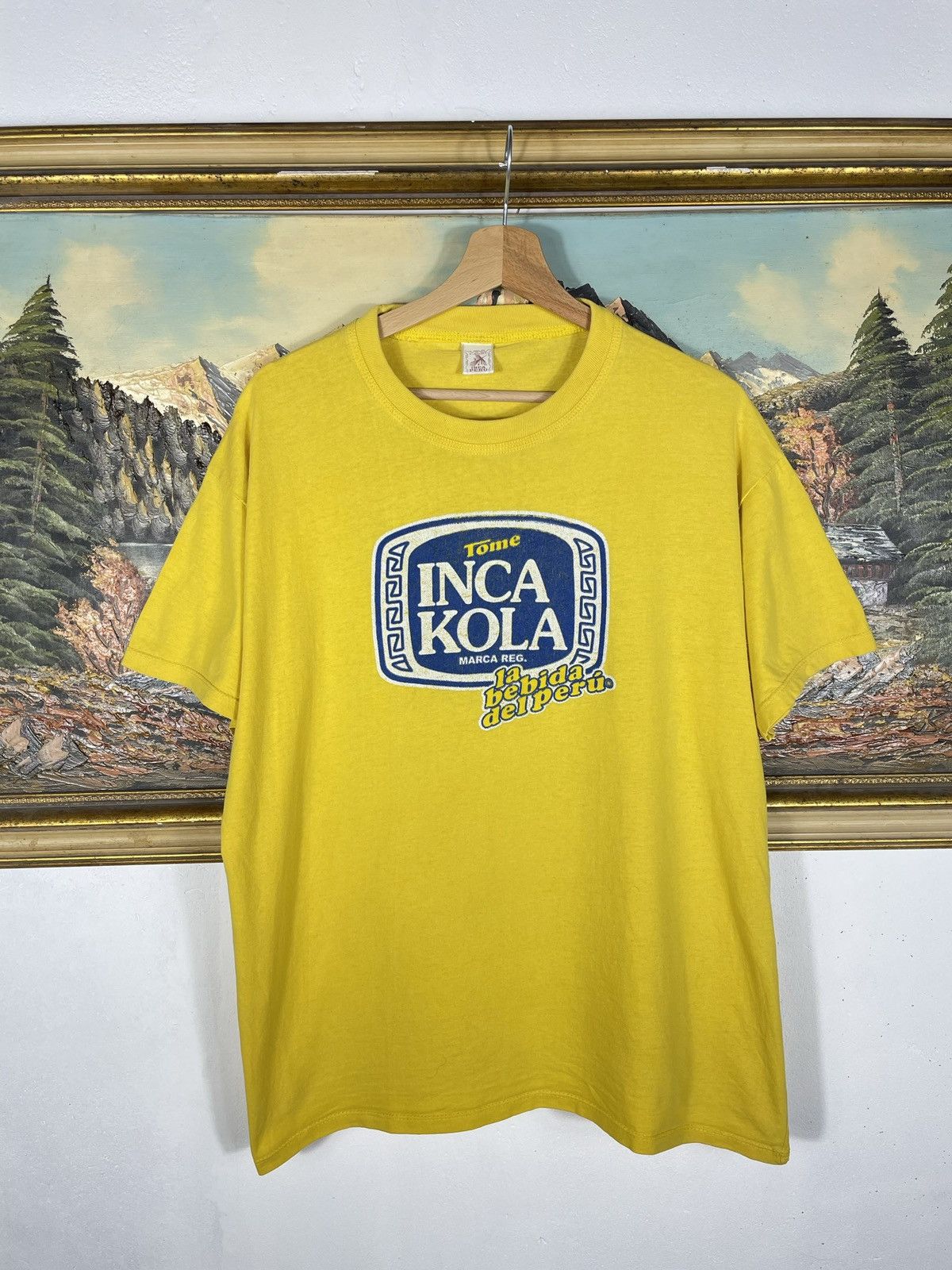 Vintage Yellow Inca Kola Vintage Retro 90s Tee T shirt Size US M / EU 48-50 / 2 - 1 Thumbnail
