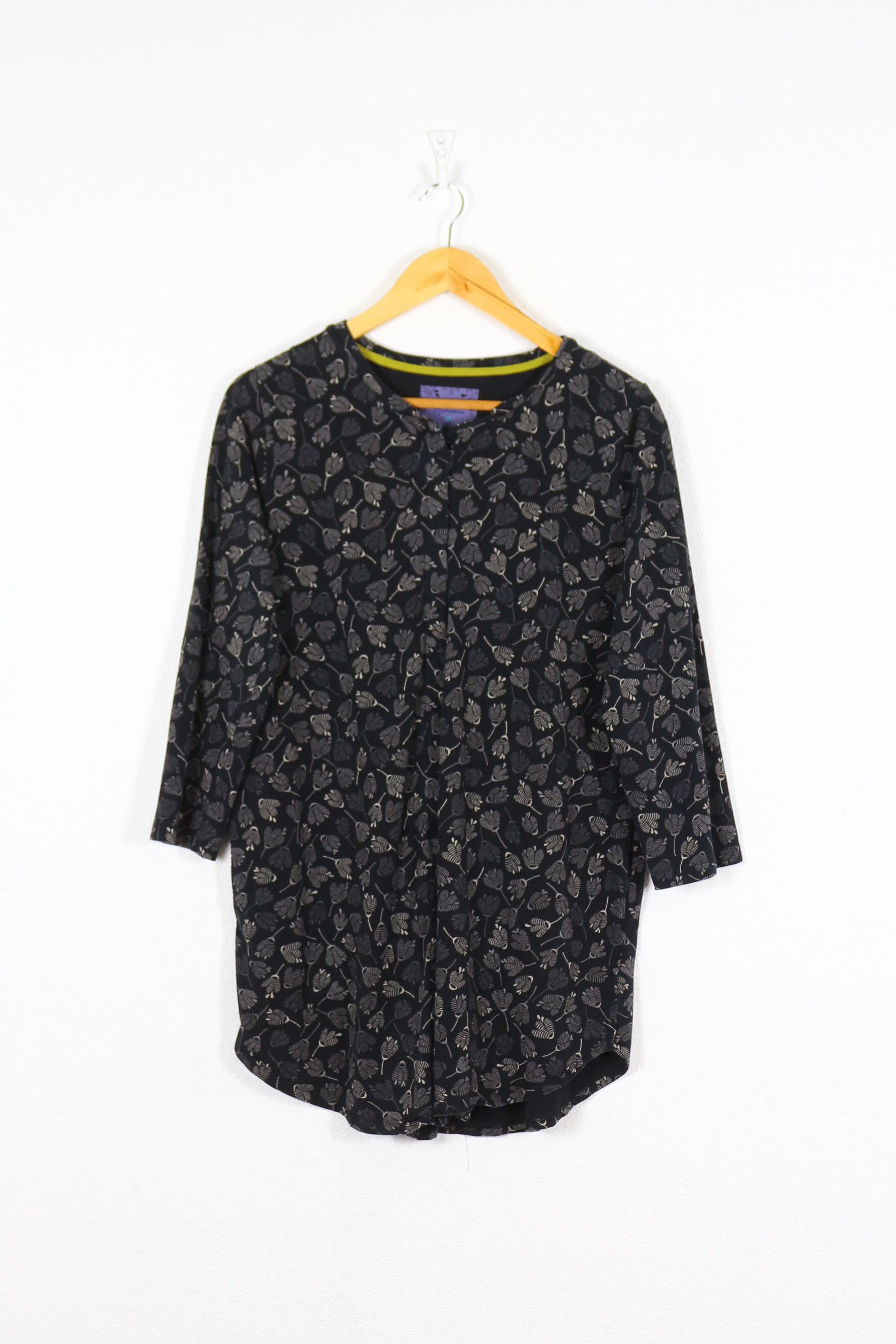 Japanese Brand Gudrun Sjoden Organic Cotton Nature Long Blouse NZ Size M / US 6-8 / IT 42-44 - 1 Thumbnail