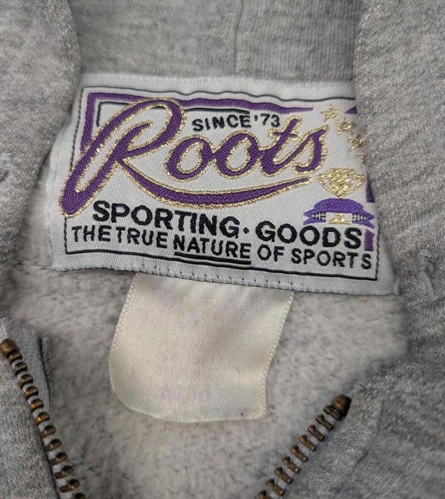 Roots Vintage 90s Banff Canada Ski Club Full Zip Gray Hoodie Size US M / EU 48-50 / 2 - 4 Thumbnail