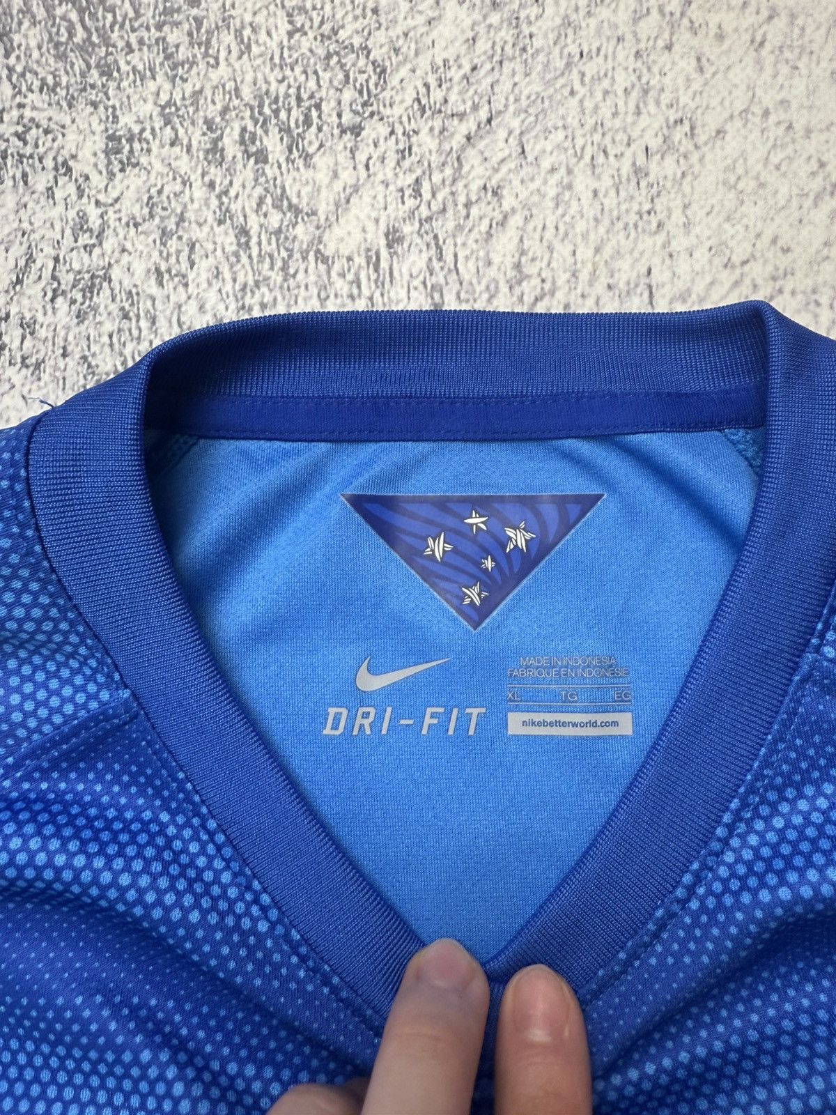 Nike BRAZIL 2014 AWAY FOOTBALL SHIRT SOCCER JERSEY NIKE XL WOMEN Size XL / US 12-14 / IT 48-50 - 10 Thumbnail