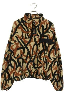 Saint Michael SAINT MICHAEL Half-Button Print Fleece Blouson Brown Size L Size US L / EU 52-54 / 3 - 1 Thumbnail
