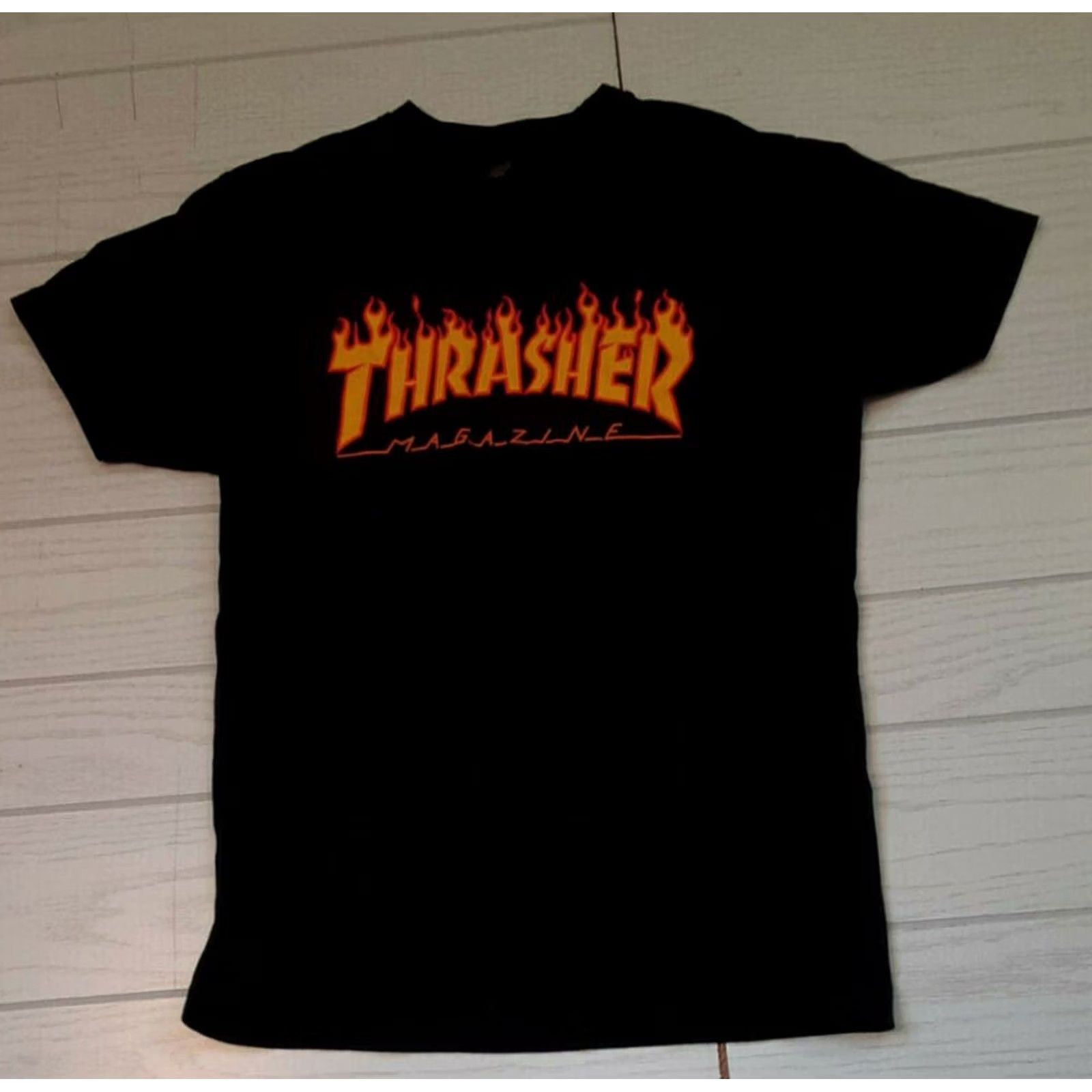 Thrasher VINTAGE Thrasher T-Shirt Flames Size S Black Mens 90s Short Sleeve Regular Fit Size US S / EU 44-46 / 1 - 2 Thumbnail
