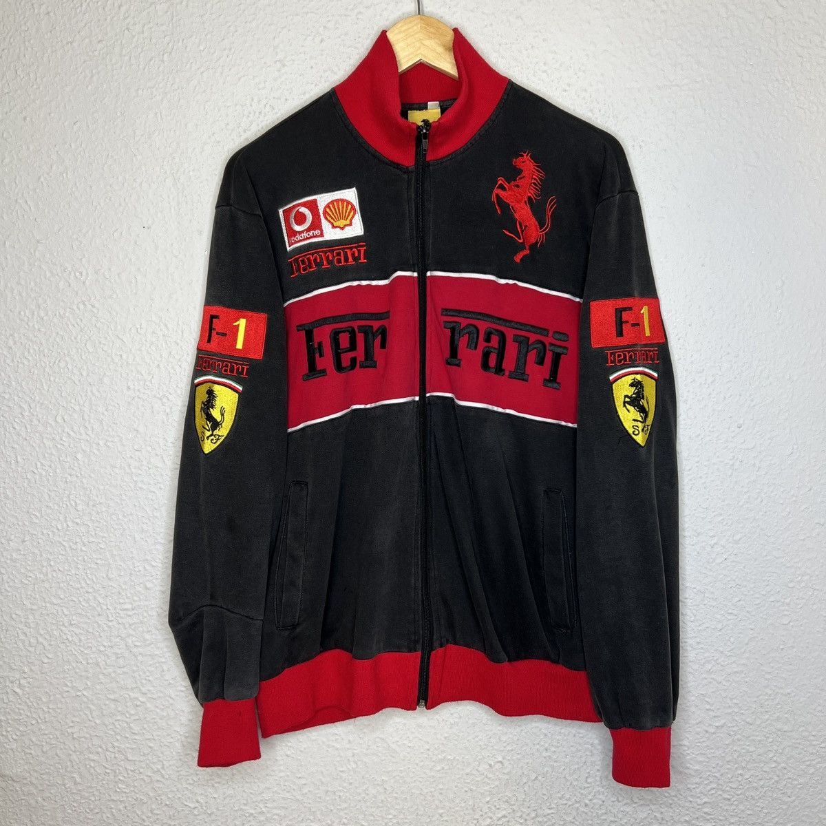 Ferrari Vintage Ferrari Formula 1 Sweatshirt Zip Big Logo F-1 Size US L / EU 52-54 / 3 - 1 Thumbnail