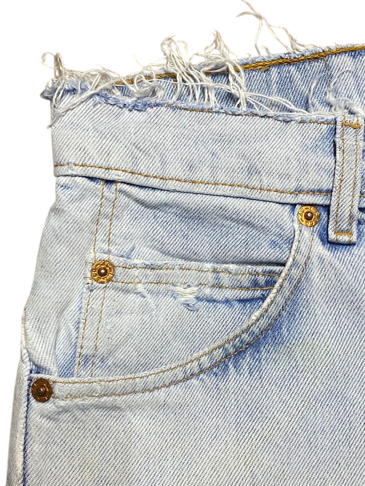 Levi's Vintage Clothing Vtg Levis 501 Orange Tab Light Wash Distressed Loose Jeans Size US 30 / EU 46 - 11 Thumbnail