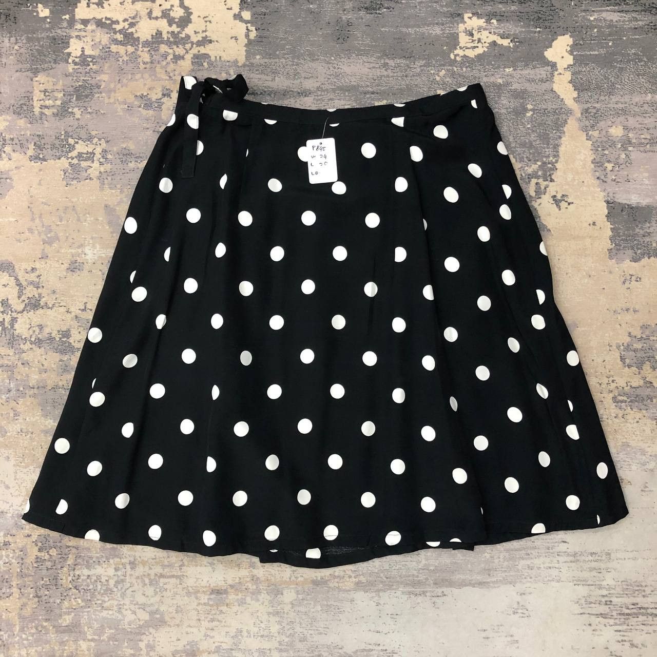 Japanese Brand P840 PARIENNE MADE IN JAPAN POLKA DOT SKIRTS Size 24" / US 00 / IT 34 - 2 Thumbnail