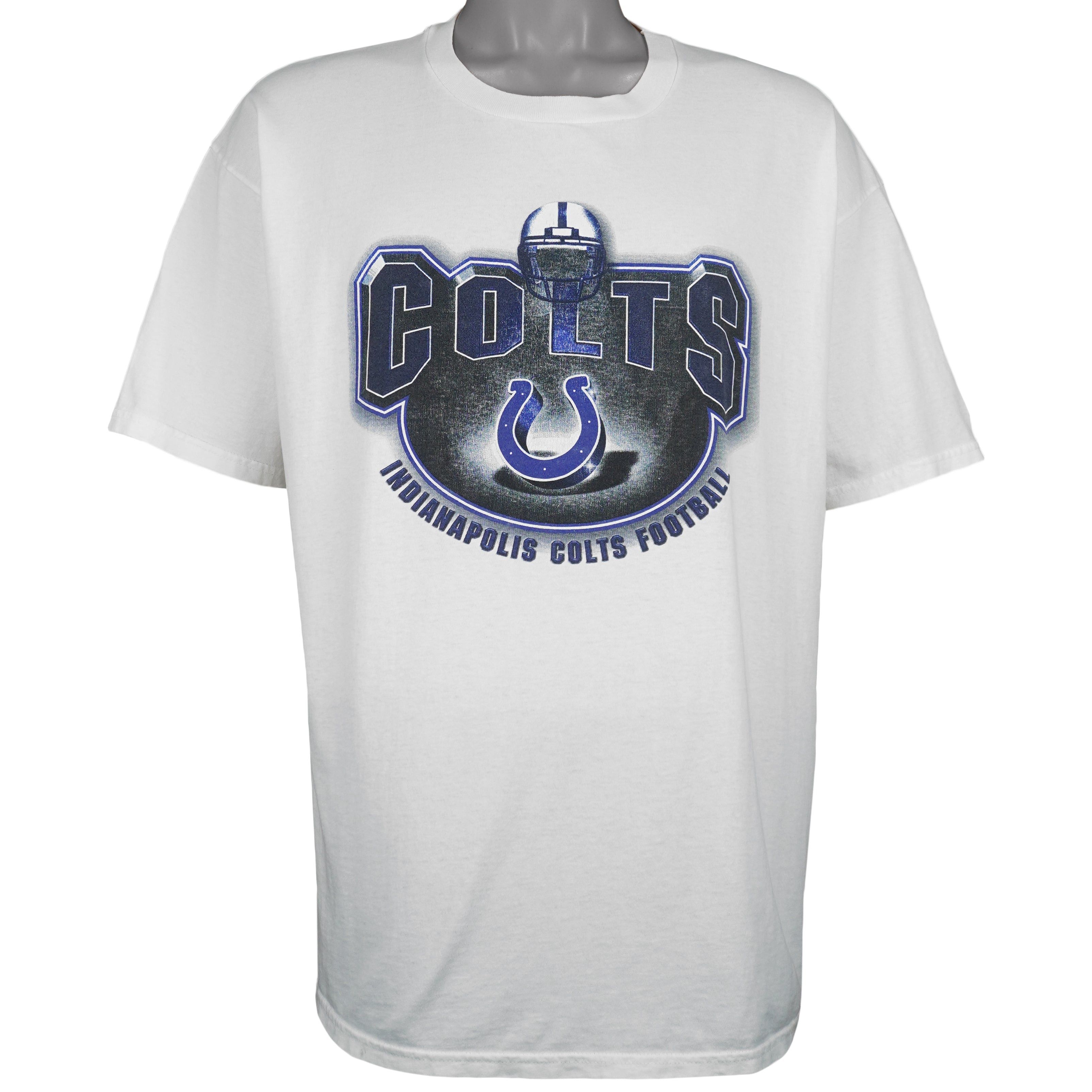 Champion NFL - Indianapolis Colts Spell-Out T-Shirt 1990s Size US XL / EU 56 / 4 - 1 Thumbnail