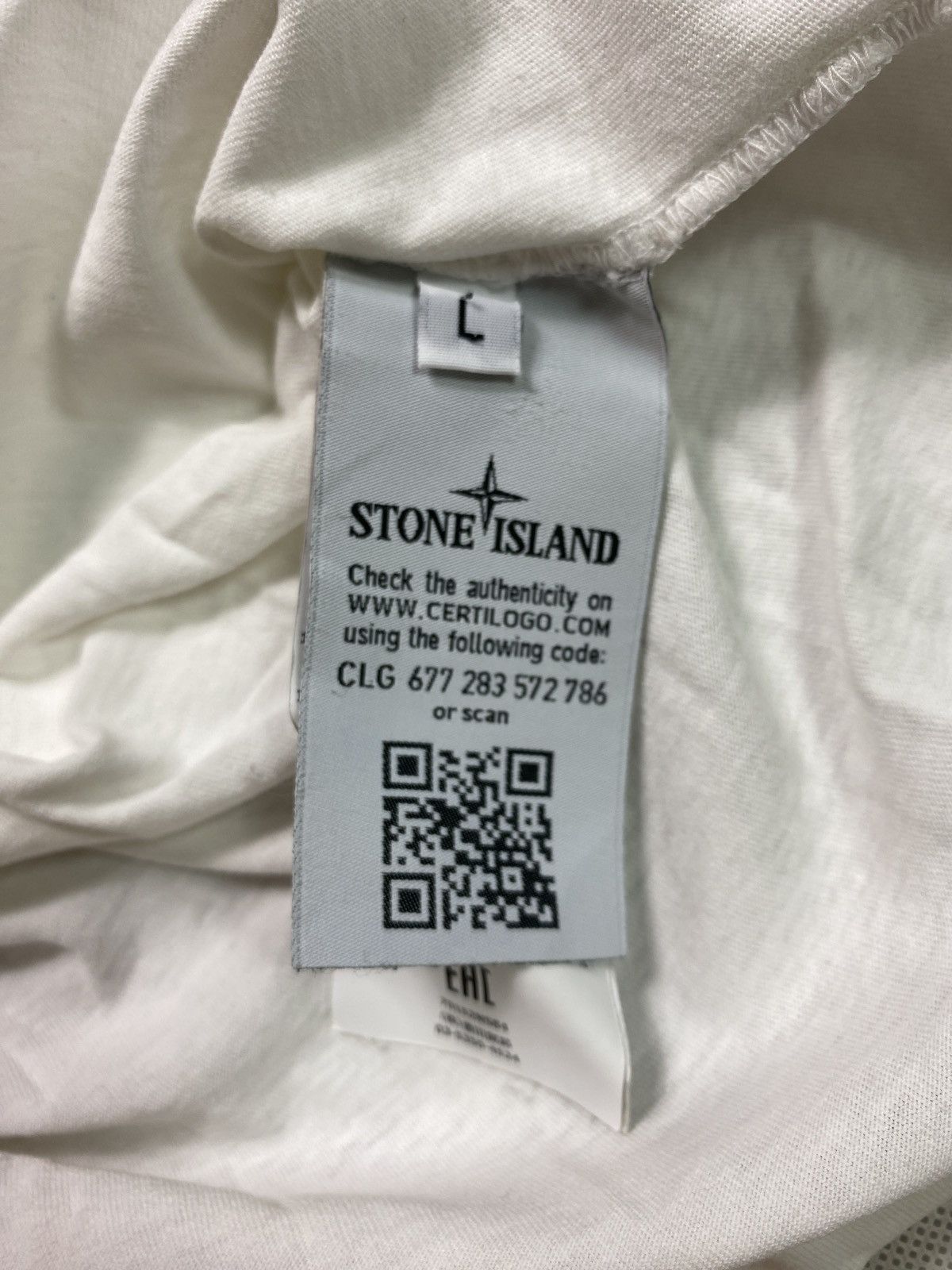 Stone Island Stone Island SI white tee tshirt drip drill streetwear Size US L / EU 52-54 / 3 - 5 Thumbnail