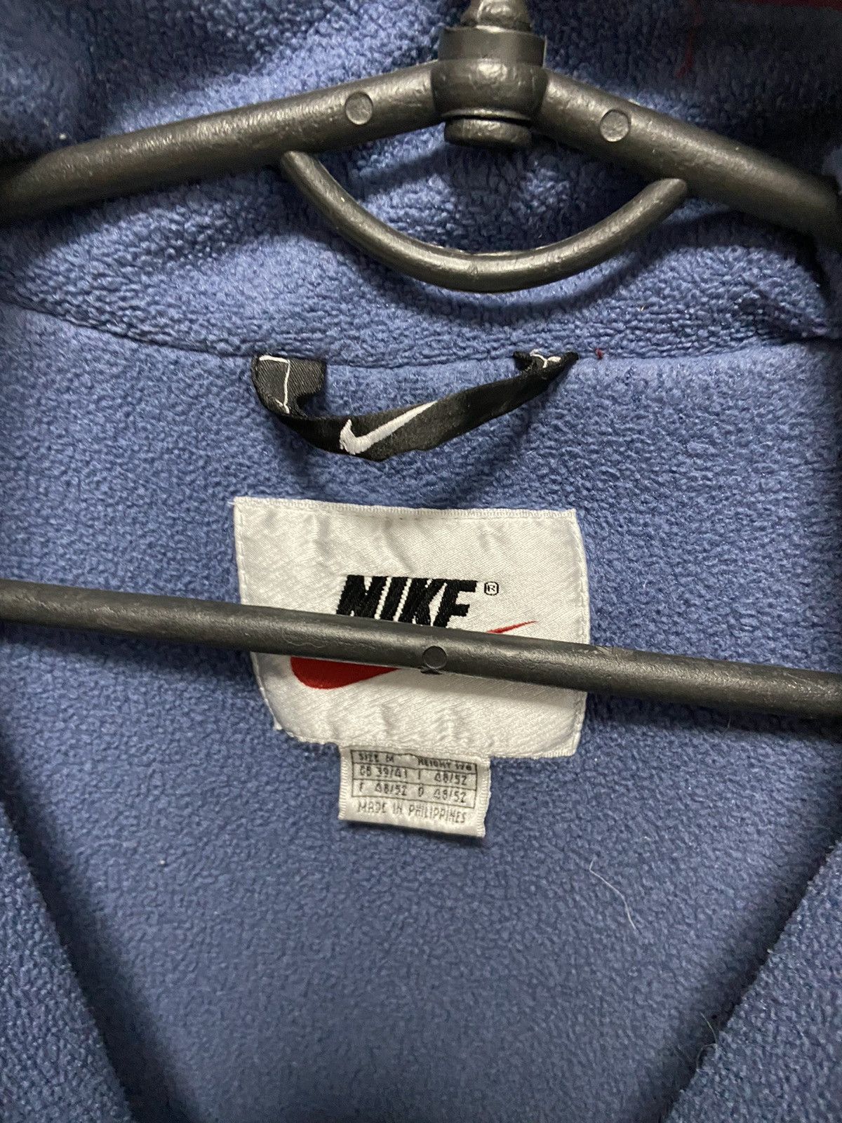 Nike × Vintage Nike Vintage Jacket Fleece 1/3 Nylon Logo Spell Out Size US M / EU 48-50 / 2 - 6 Thumbnail