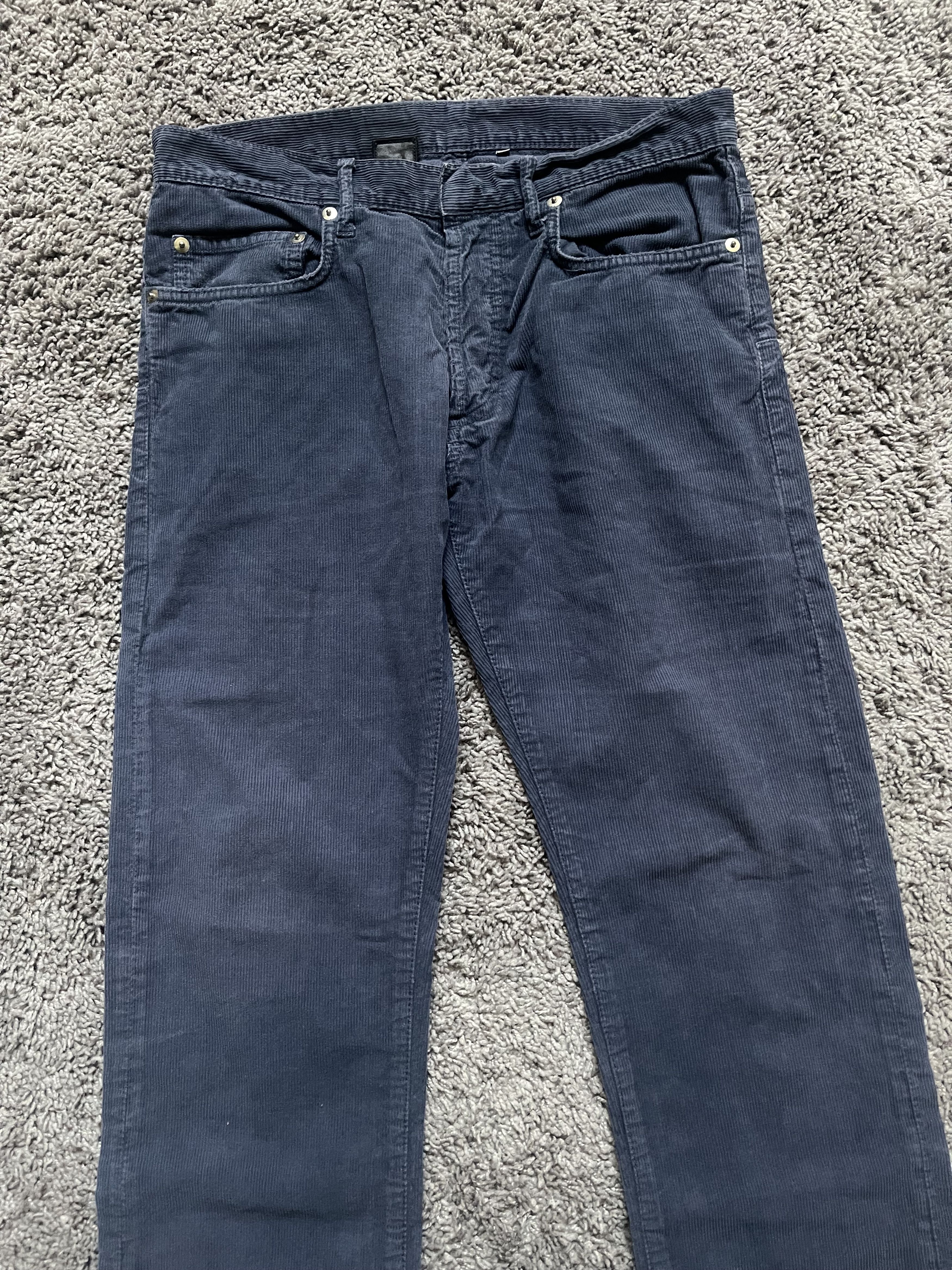 Hedi Slimane Dior Homme 04AW VOTC Blue Corduroy Pants Size US 29 - 2 Thumbnail