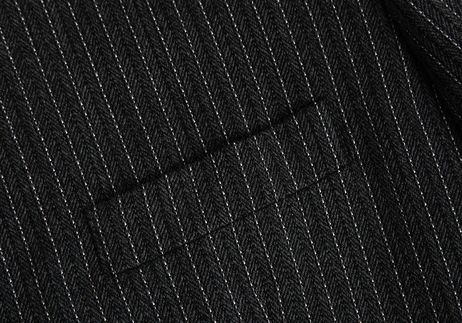 Jean Paul Gaultier Herringbone Stripe Overcoat in Gray Size 48 Size US M / EU 48-50 / 2 - 7 Thumbnail