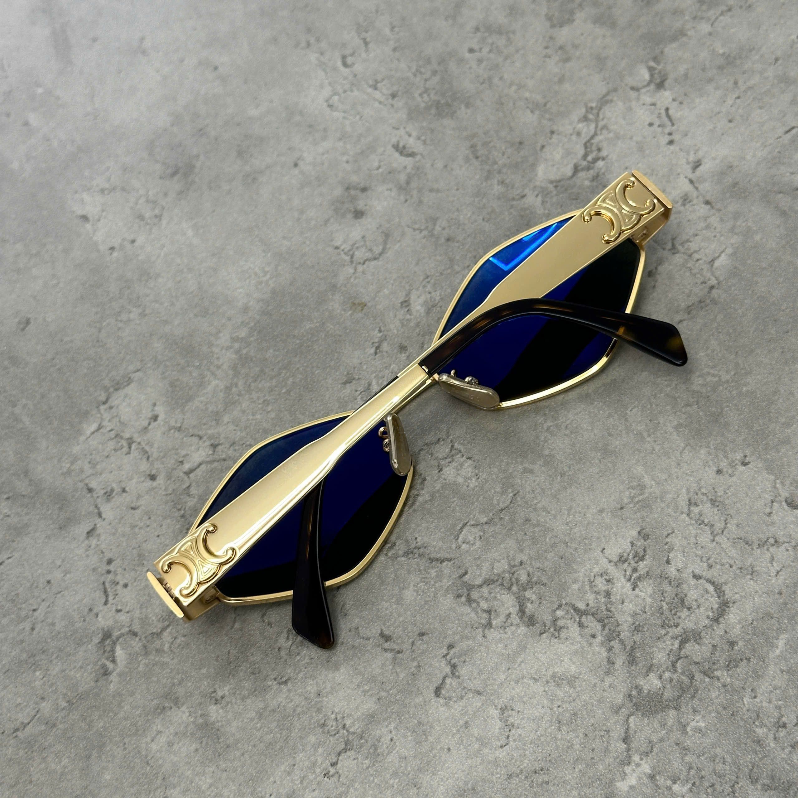 Celine CELINE Metal Triomphe 01 Sunglasses GOLD Size ONE SIZE - 3 Thumbnail