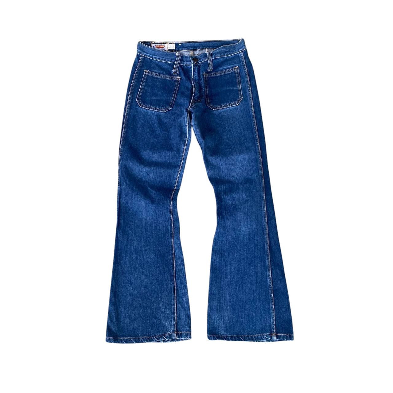 Big John FLARED🔥VINTAGE BIGJOHN BUSHPANT BOOTCUT W29" ZIP TALON Size US 29 - 13 Thumbnail