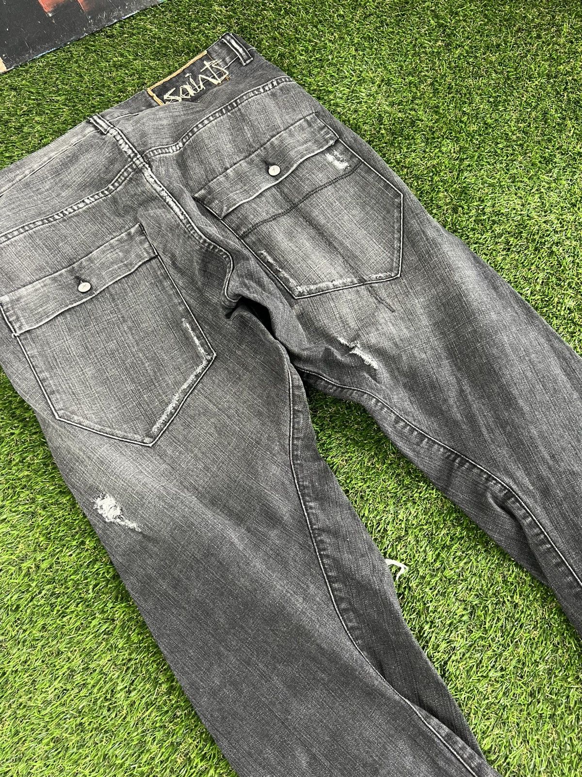 Allsaints Vintage Allsaints Jeans Distressed Denim Faded Y2K Style Size US 32 / EU 48 - 10 Thumbnail