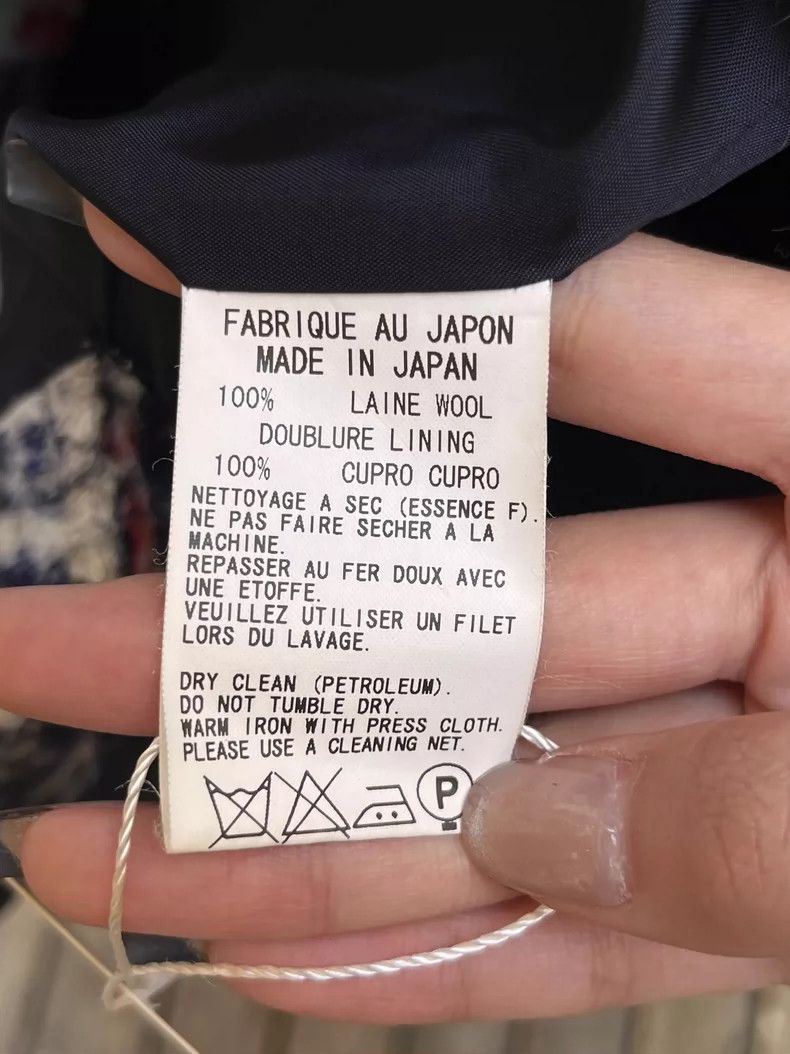 Yohji Yamamoto Yohji Yamamoto Pure wool printed oversize jacket 2506-Nexta Size US M / EU 48-50 / 2 - 9 Thumbnail