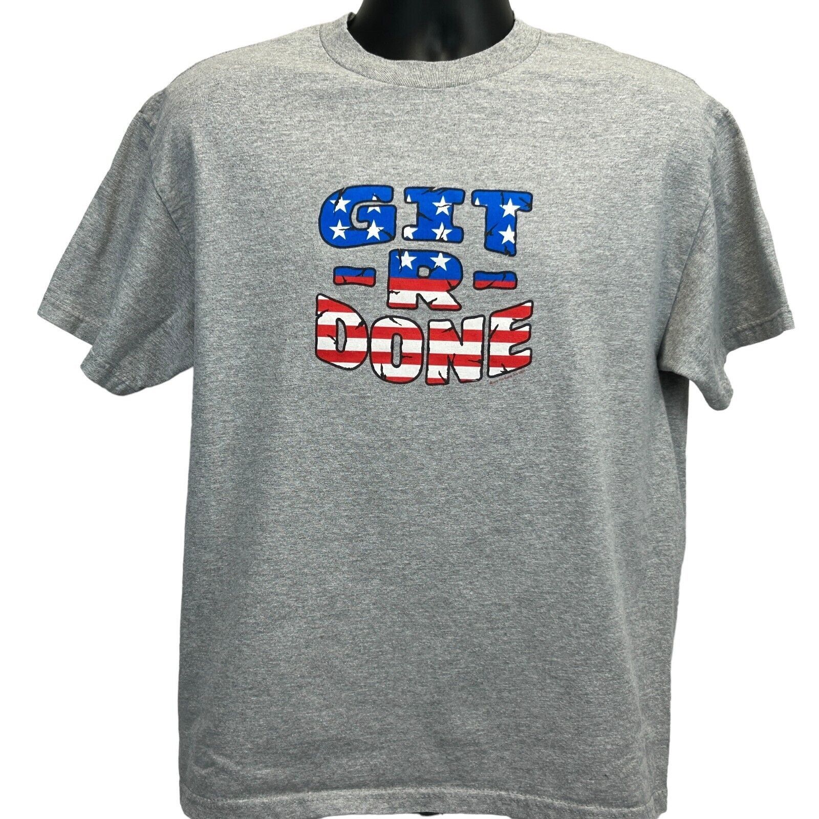 Vintage Vintage Y2Ks Larry the Cable Guy Git R Done T Shirt Gray L Size US L / EU 52-54 / 3 - 2 Thumbnail