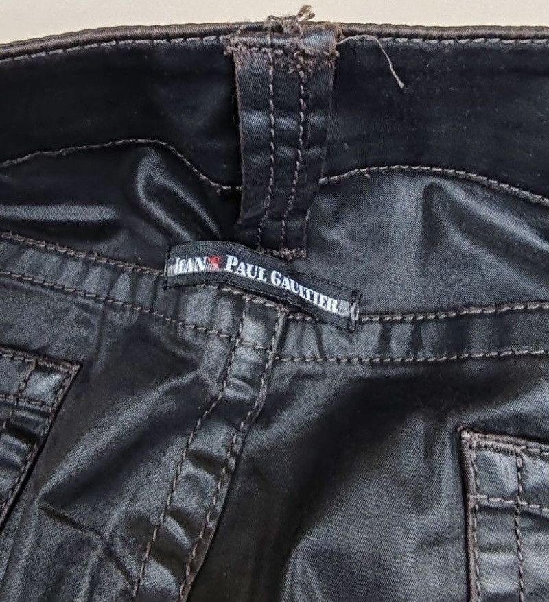 Jean Paul Gaultier JPG Archive Lace-Up Coated Denim Pants - Earth Brown 30 Size US 30 / EU 46 - 5 Thumbnail