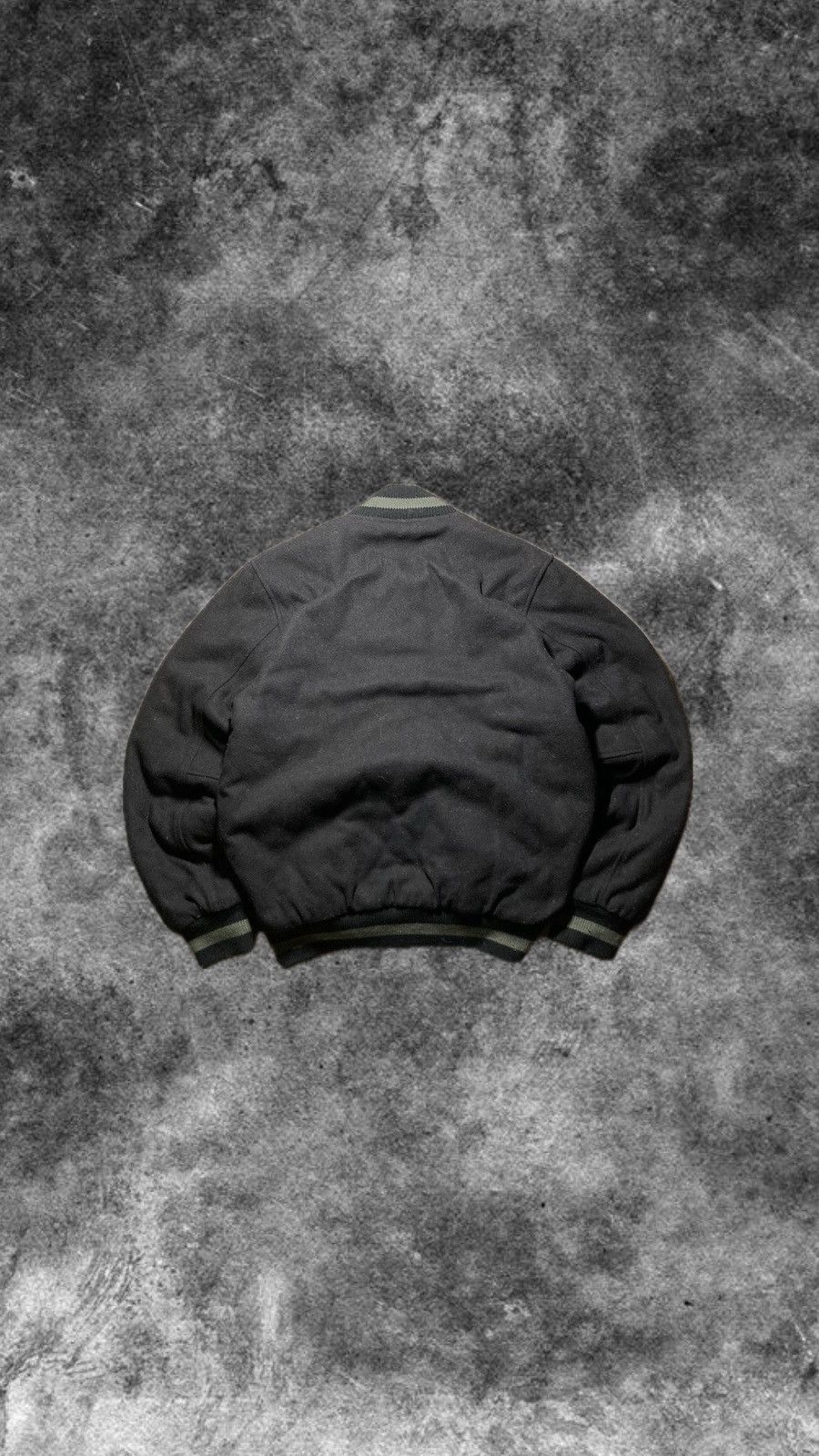 Stussy × Vintage ⛩️Stüssy Varsity Wool Bomber Jacket M y2k baggy rare big logo Size US M / EU 48-50 / 2 - 2 Thumbnail