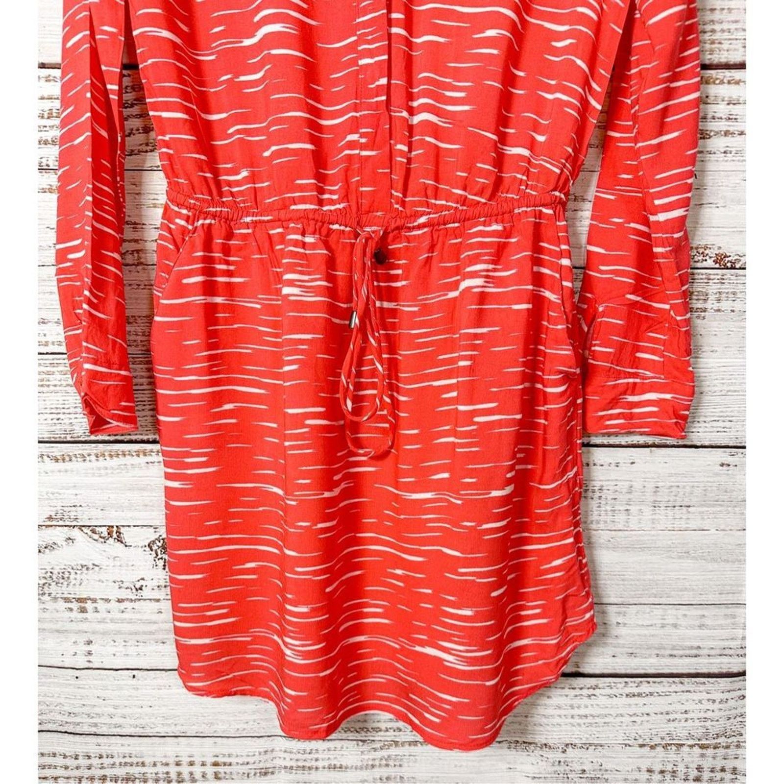 Splendid Splendid Button Front Mini Dress Red White Size Small Size S / US 4 / IT 40 - 3 Thumbnail