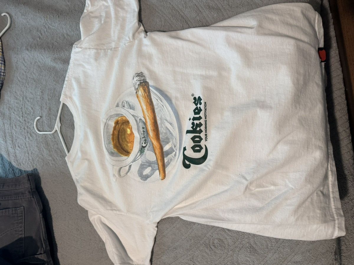 Cookies Cookies “Your Morning Motivation” White Tee – Large Size US L / EU 52-54 / 3 - 2 Thumbnail