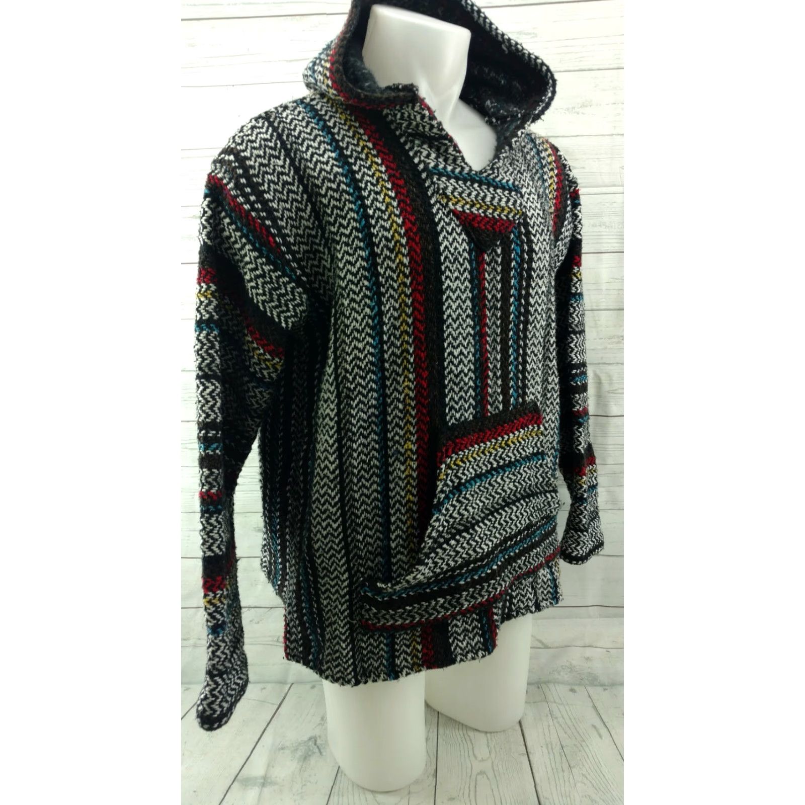 Vintage Baja Joe Mexico Unisex Hippie Baja Skater Surfer Pullover Hoodie Size Large Size US L / EU 52-54 / 3 - 4 Thumbnail