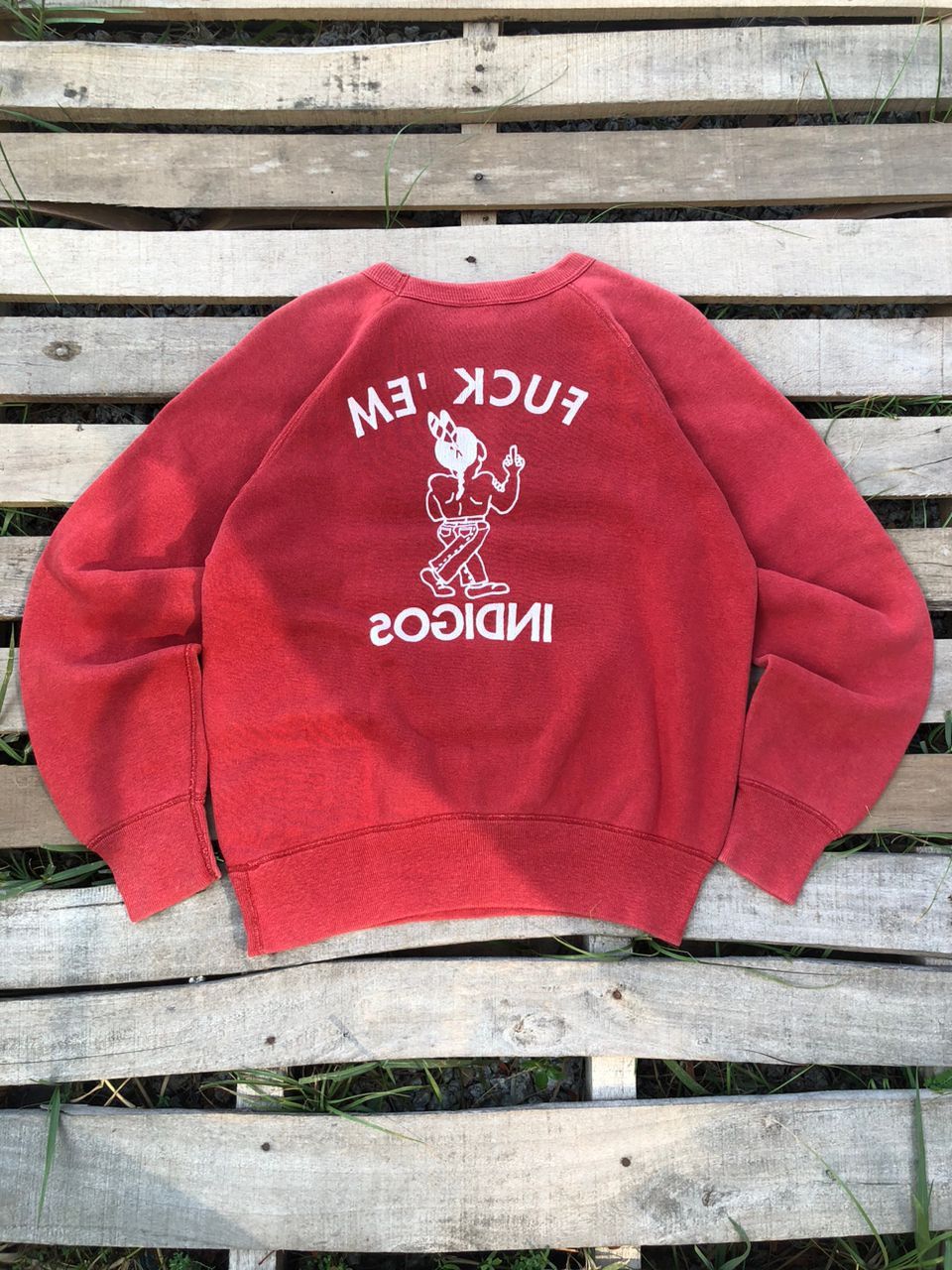 Johnbull Vtg Col-Off x Johnbull "Fuck Em Indigos" Mirror Sweatshirt Size US M / EU 48-50 / 2 - 2 Thumbnail