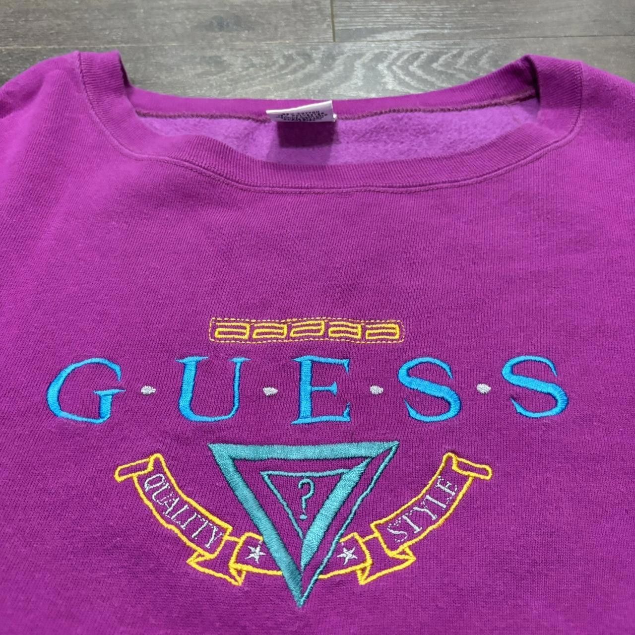 Guess Vintage Embroidered Guess Crewneck Sweatshirt 90s O/S Size M / US 6-8 / IT 42-44 - 3 Thumbnail