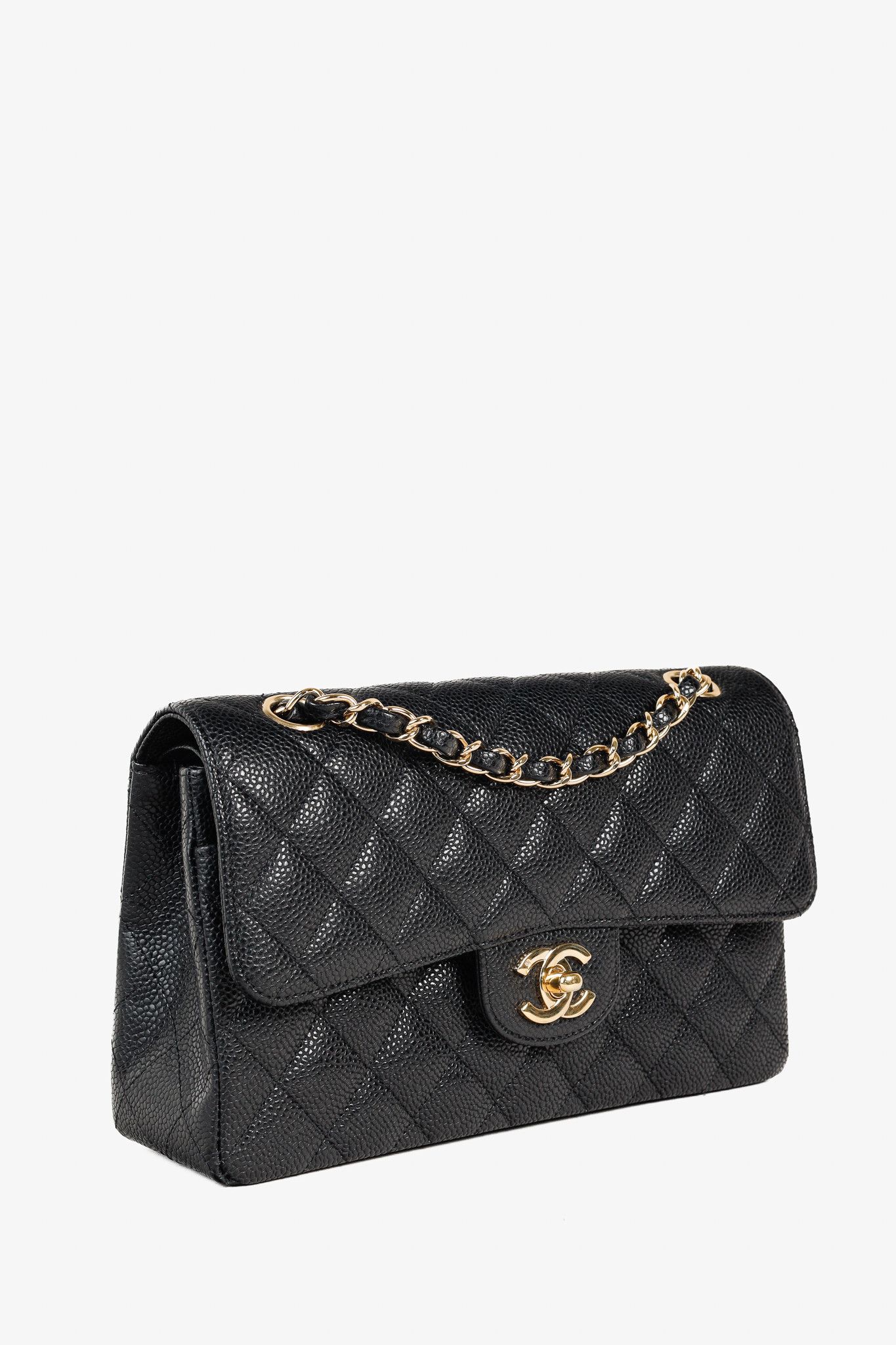 Chanel Chanel Small Black Caviar Classic Double Flap Bag Size ONE SIZE - 2 Thumbnail