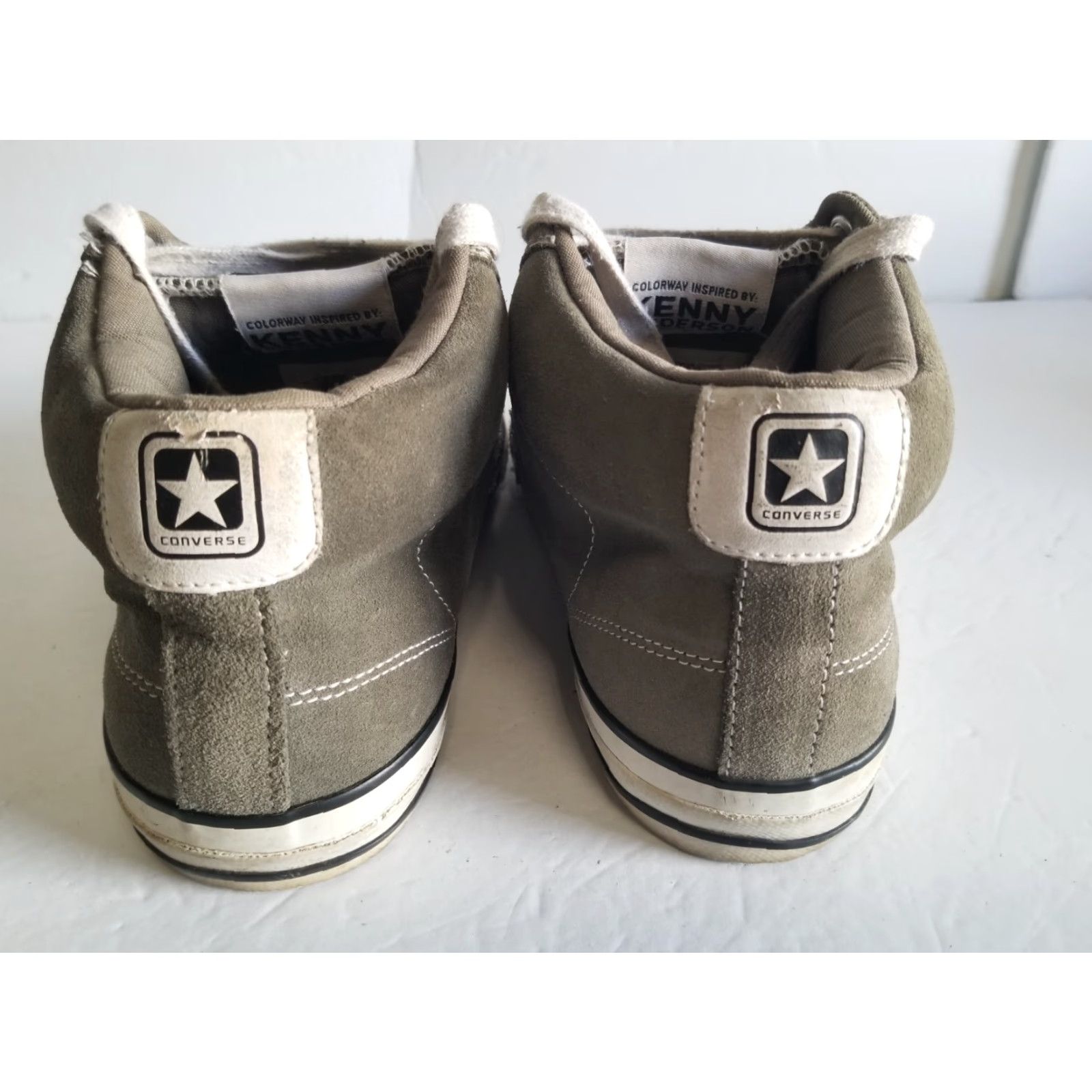Converse Converse All Star Kenny Anderson Skate Shoes Gray 8.5 Men's Hi Top Converse Kenny Anderson Sneaker 80s Colorful Canvas Shoes Mens Size US M / EU 48-50 / 2 - 3 Thumbnail